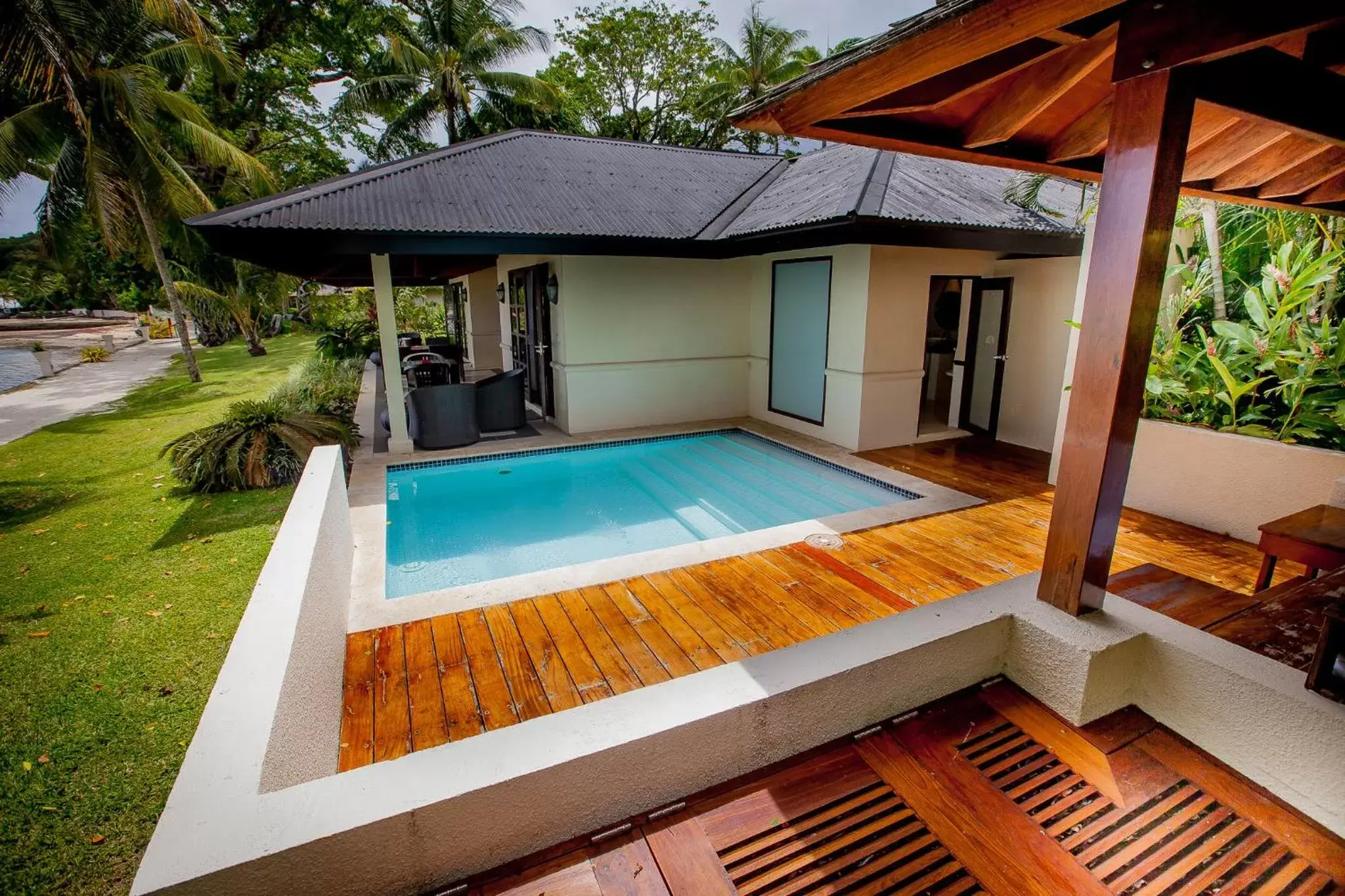 Swimming pool in Warwick Le Lagon Resort & Spa, Vanuatu Swimming pool in Warwick Le Lagon Resort & Spa, Vanuatu