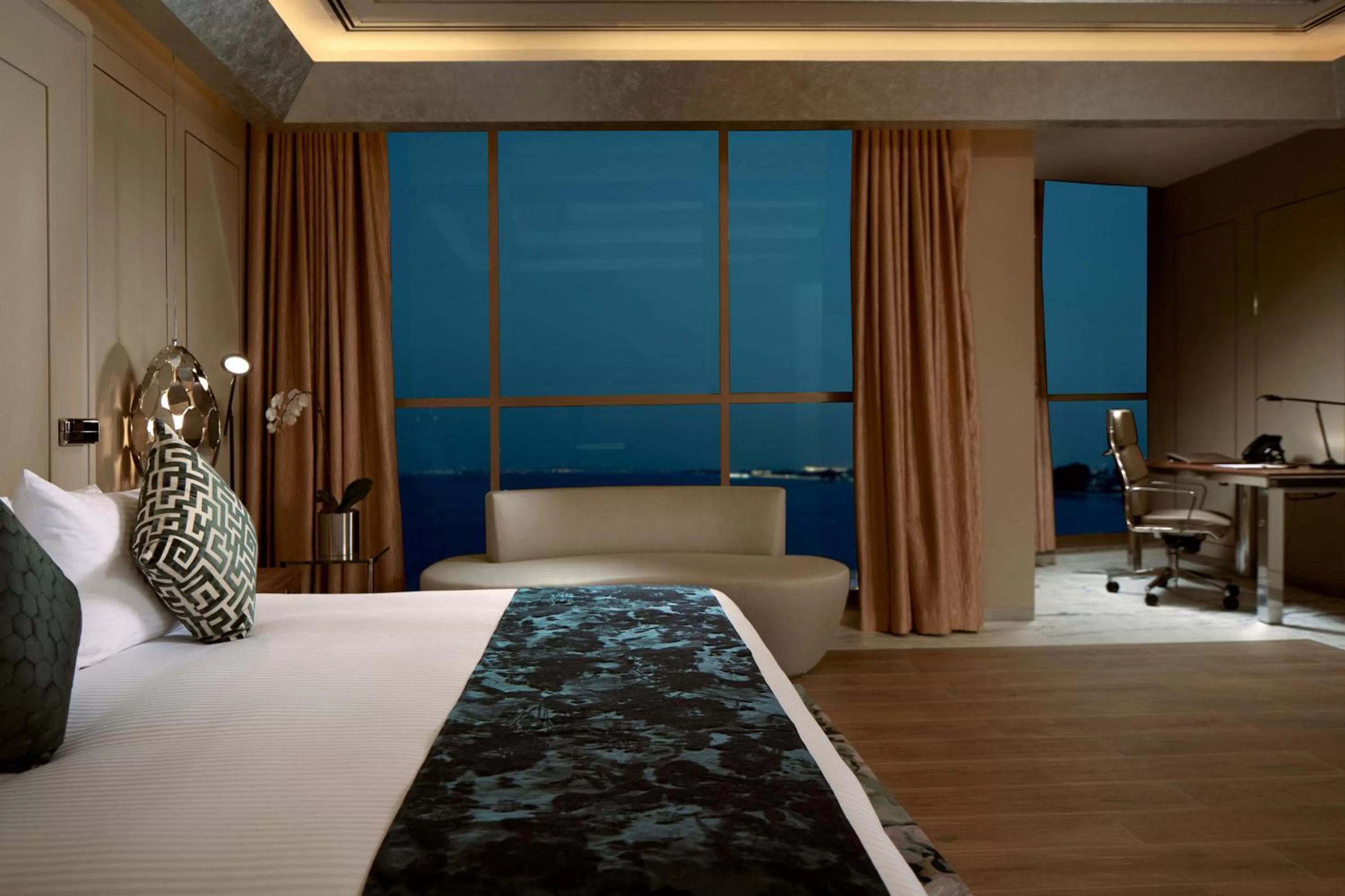 Sea view, Bed in Royal M Hotel Abu Dhabi by Gewan
