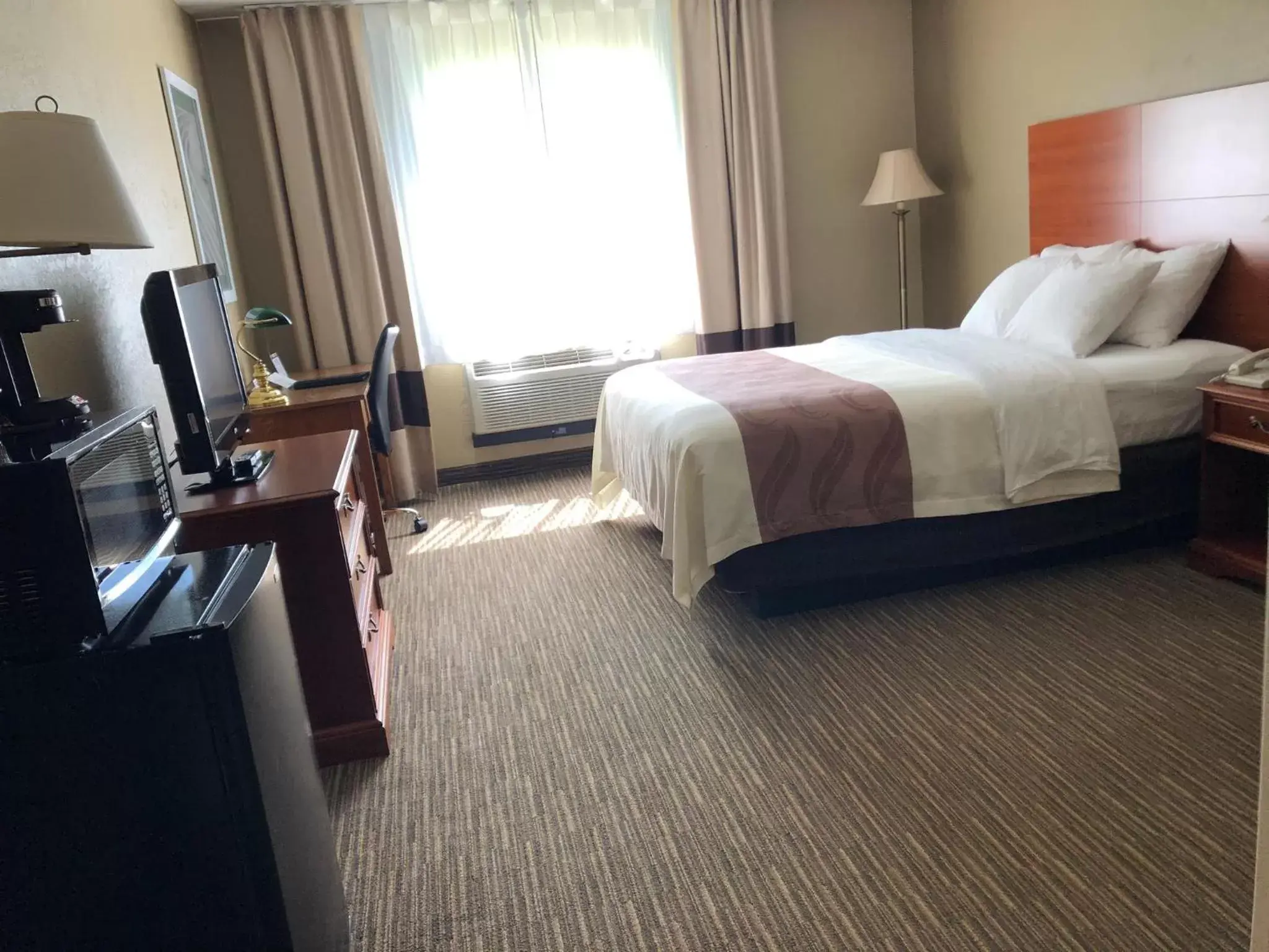 TV and multimedia, Bed in Quality Inn & Suites New Castle