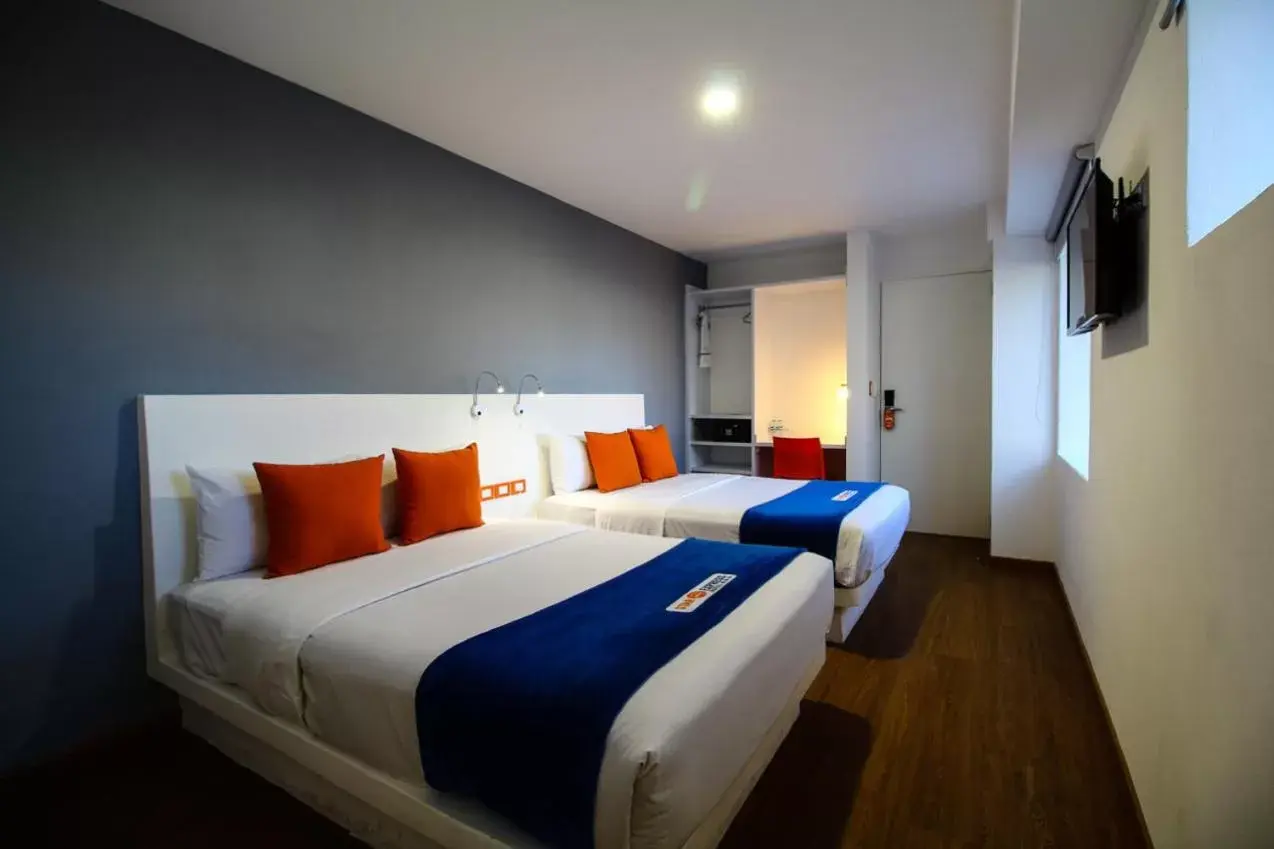 Bed in Hotel Star Express Puebla