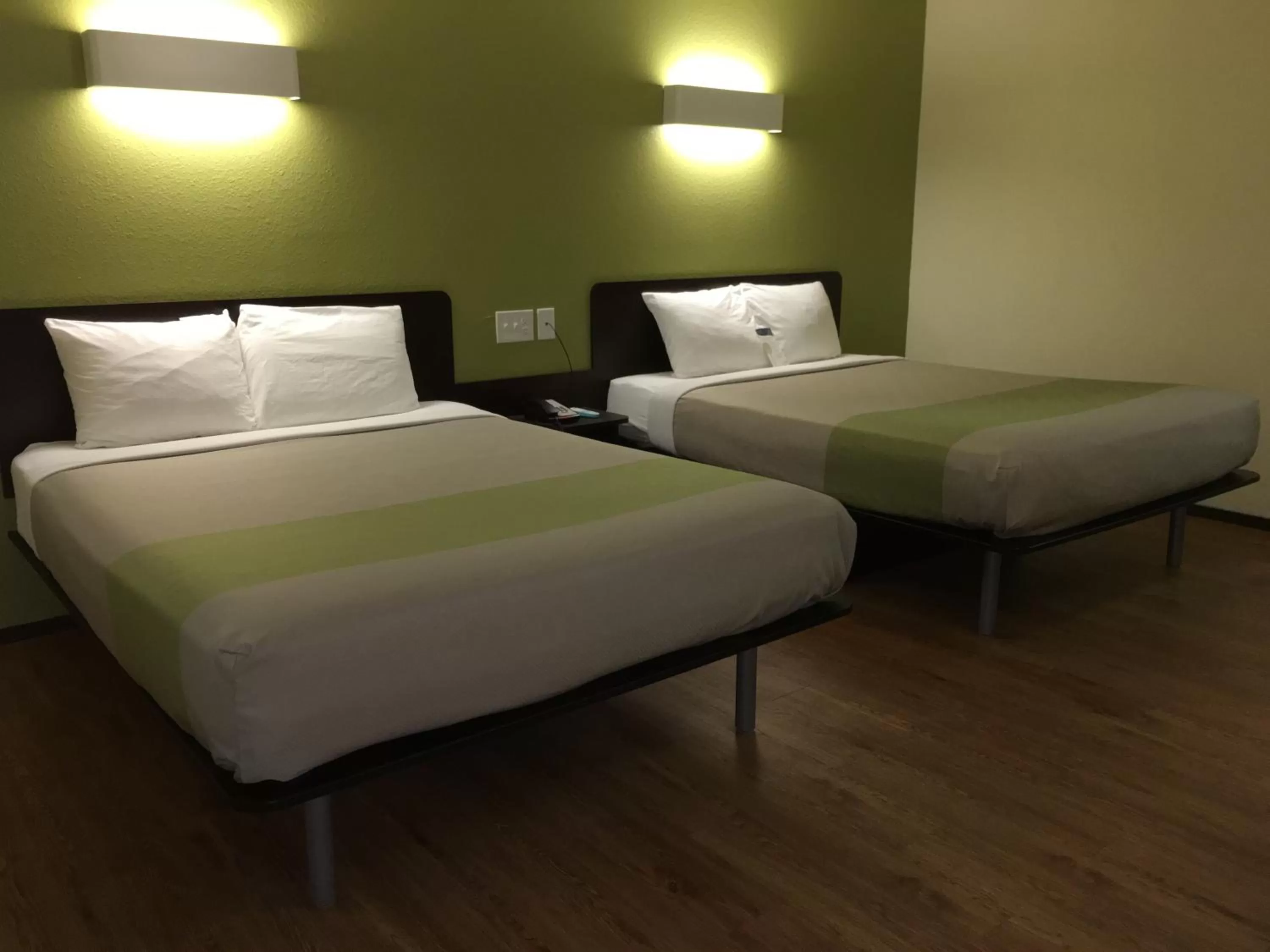 Bed in Motel 6-Troy, IL