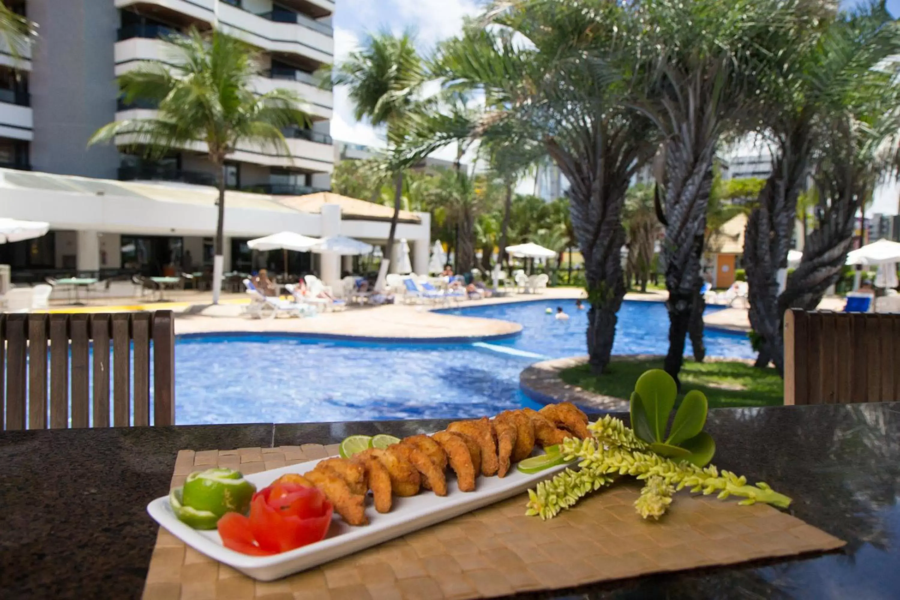 Lounge or bar, Swimming Pool in Maceió Atlantic Suites