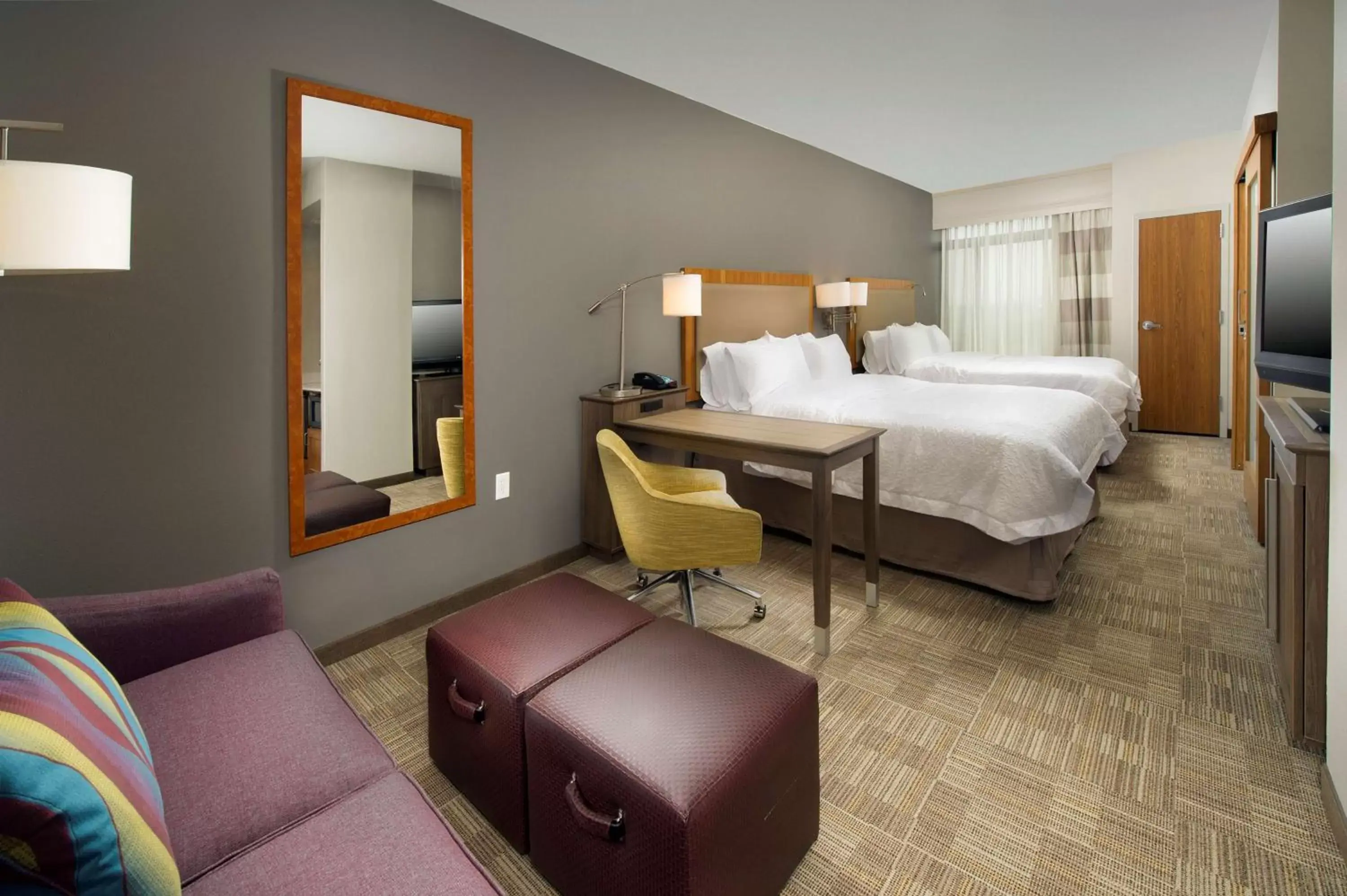 Bed in Hampton Inn & Suites San Antonio Northwest/Medical Center
