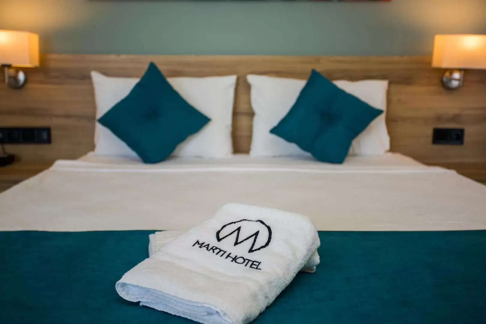 Bed in Marti Beach Hotel