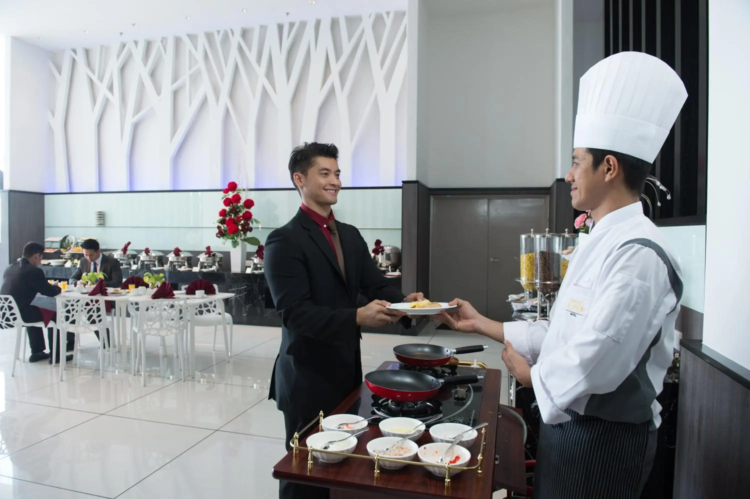 Dining area in Grand Alora Hotel