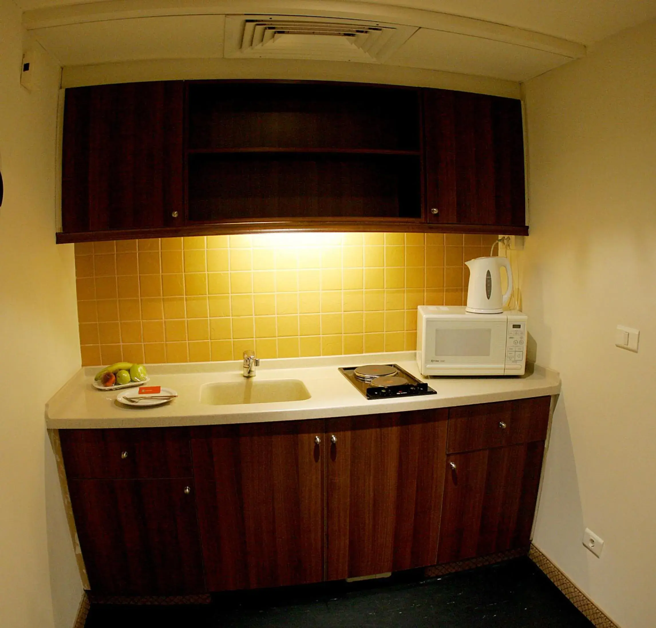 Coffee/tea facilities, Kitchen/Kitchenette in Markazia Suites