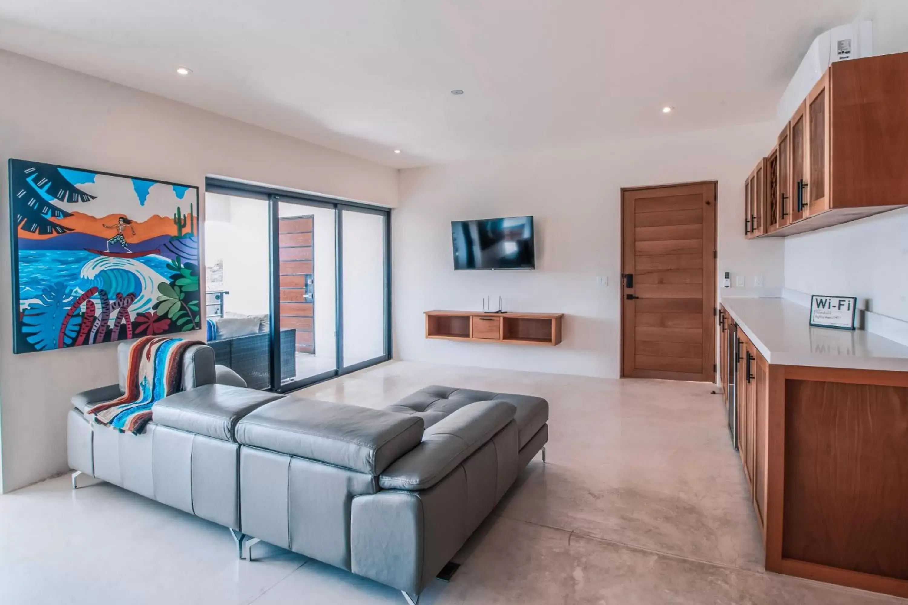 Living room in Cerritos Surf Residences
