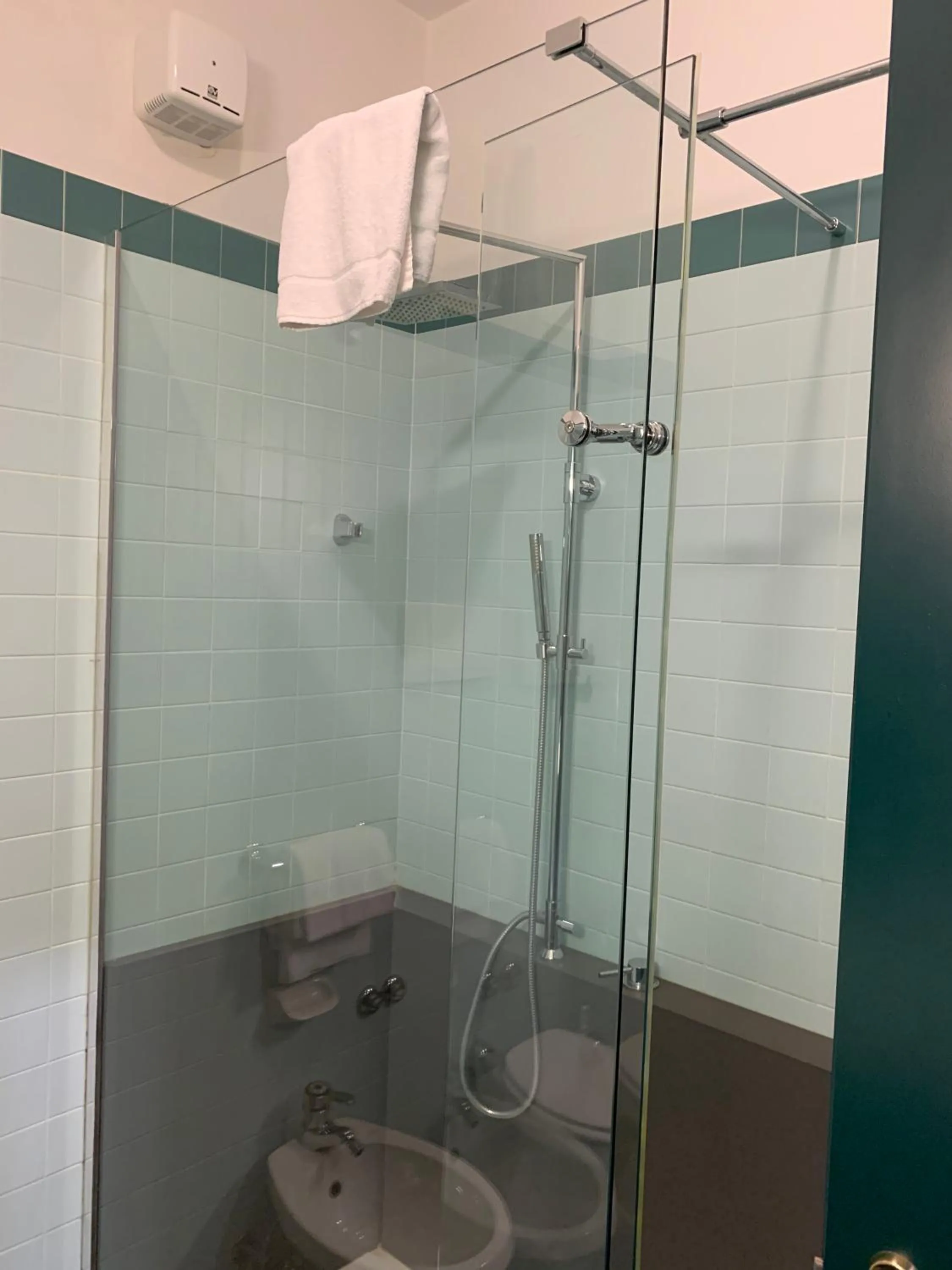 Shower in Hotel Cristallo