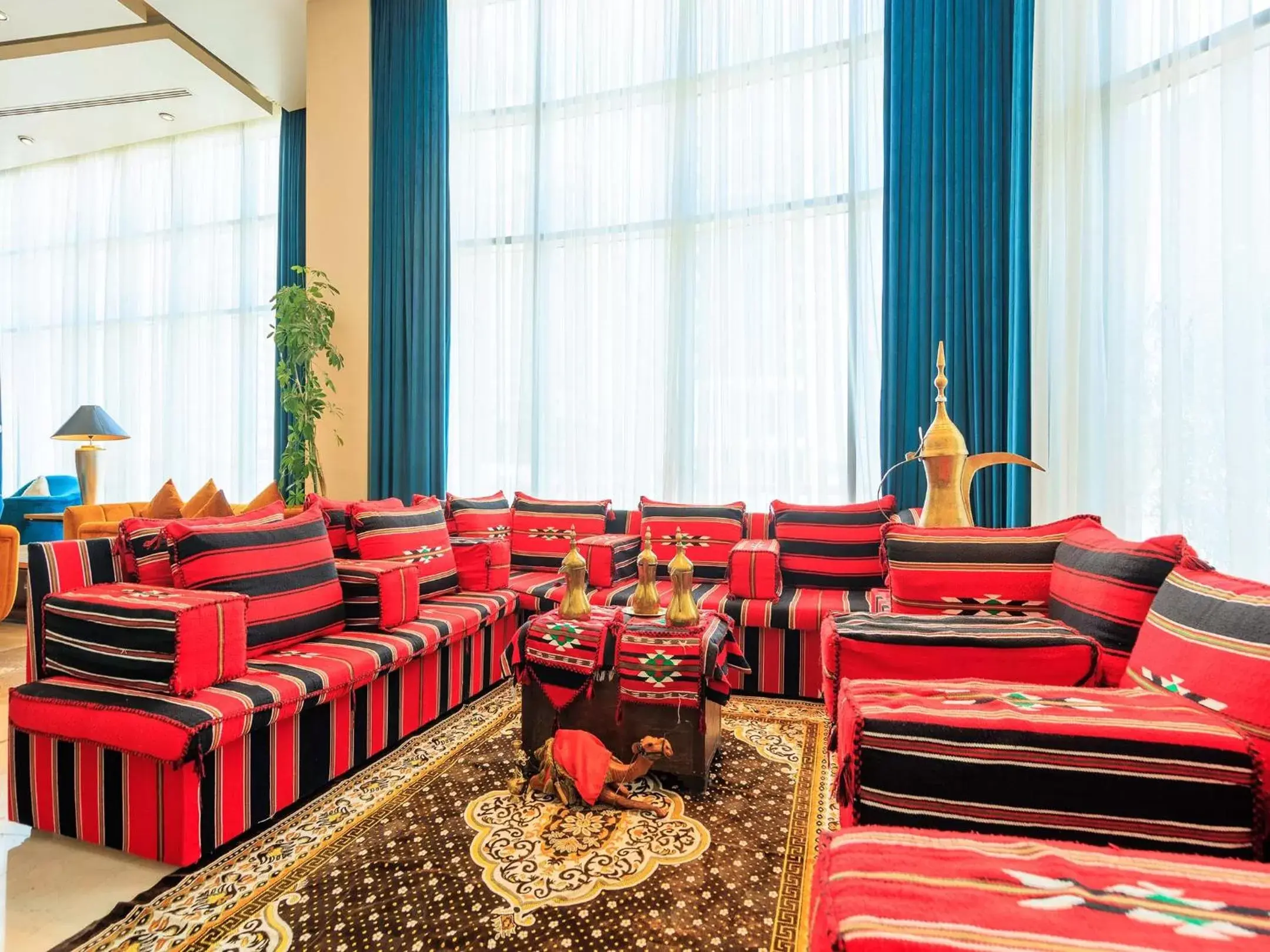 Seating area in Plaza Inn Doha