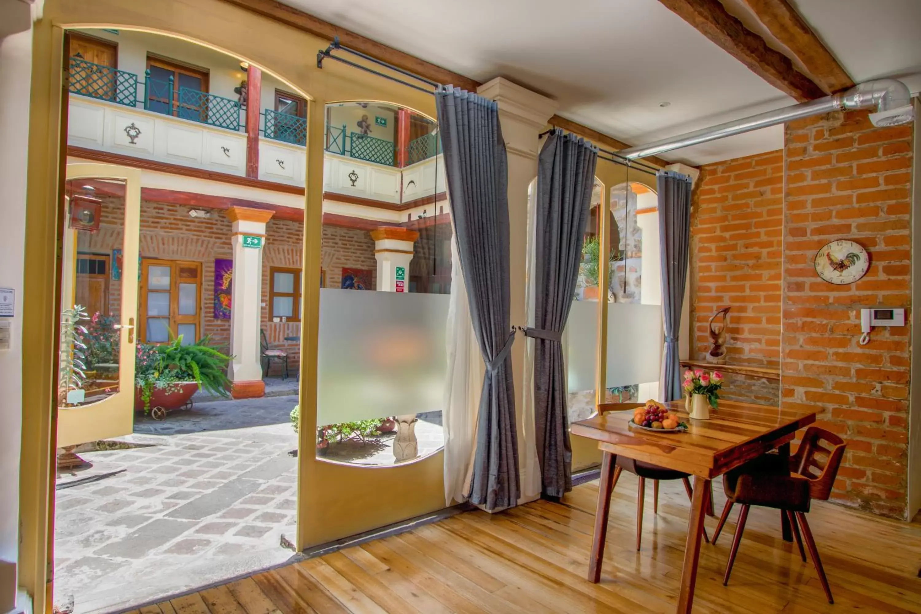 Inner courtyard view in Old Town Quito Suites, Apartments & Boutique Hotel