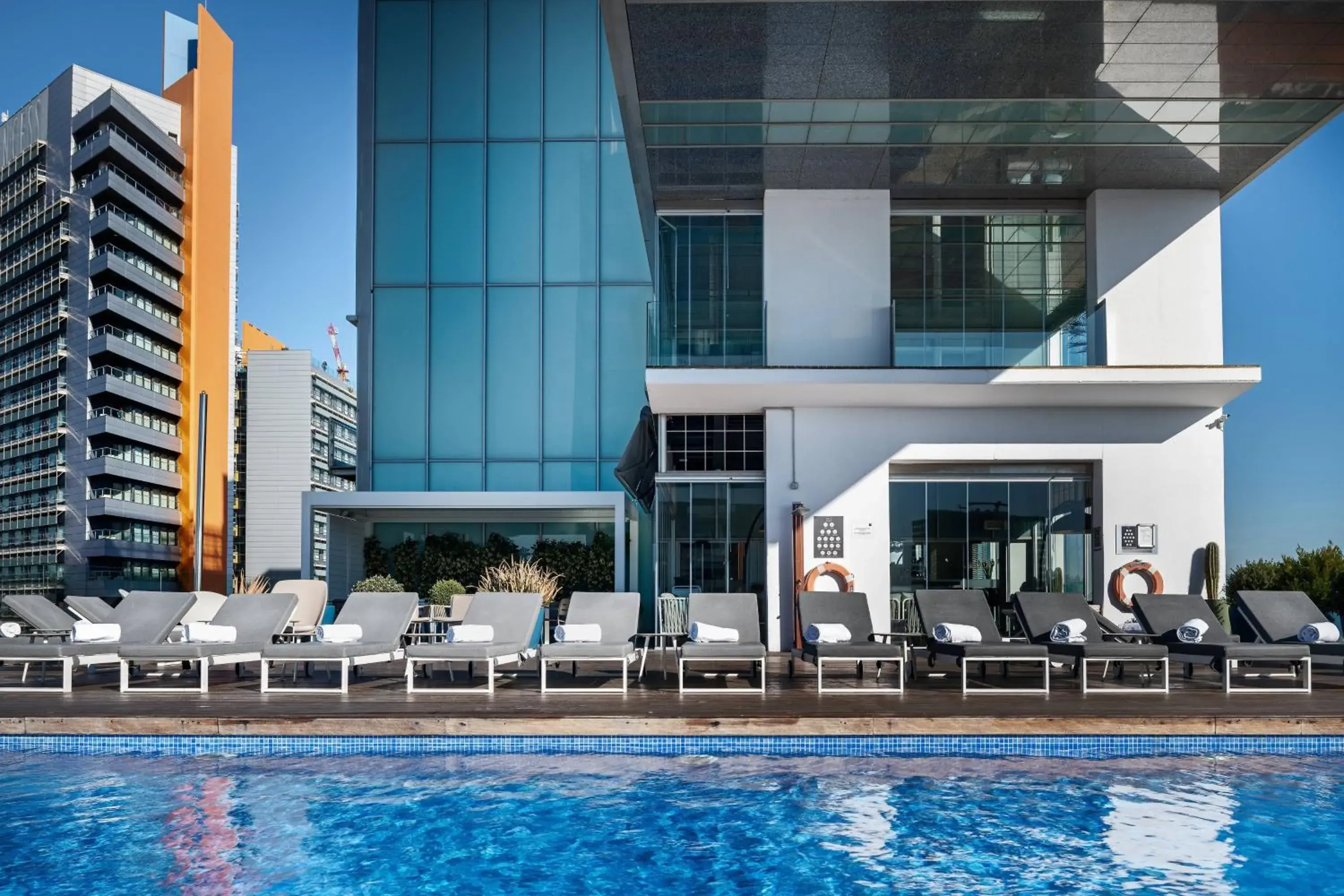 Swimming Pool in AC Hotel Barcelona Fórum by Marriott