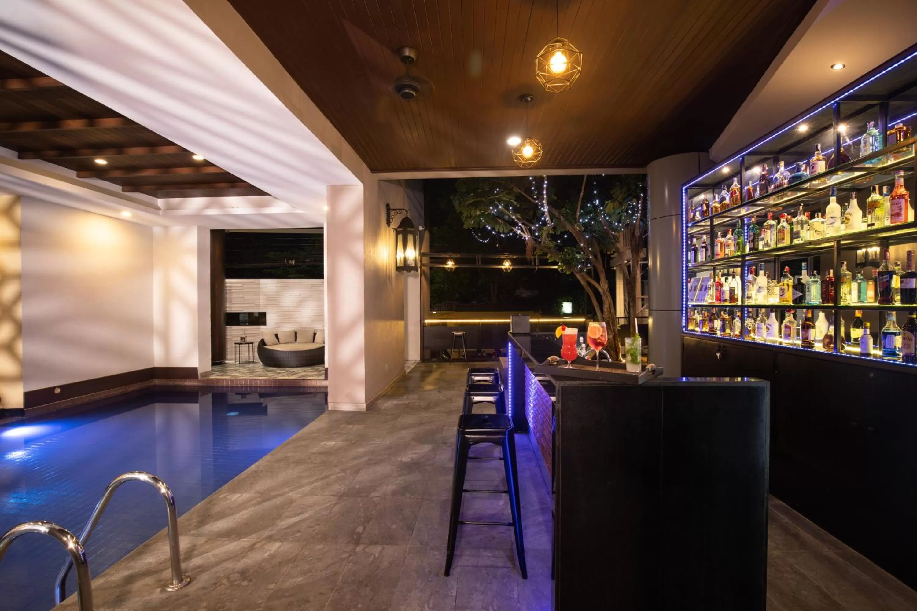 Pool view in De Chai Colonial Hotel & Spa - SHA Plus