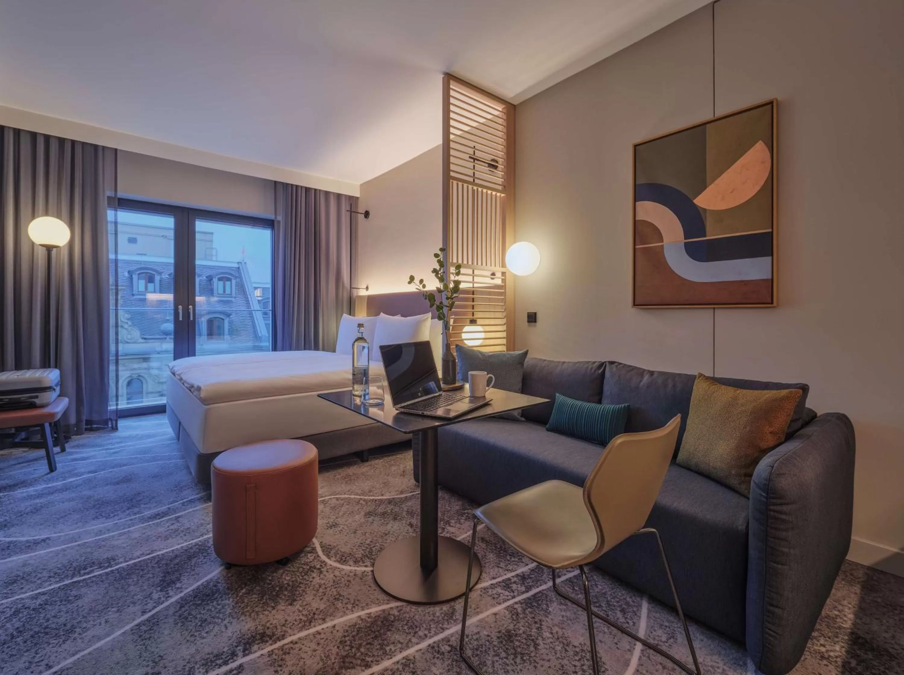 Bedroom in Adina Apartment Hotel Wiesbaden