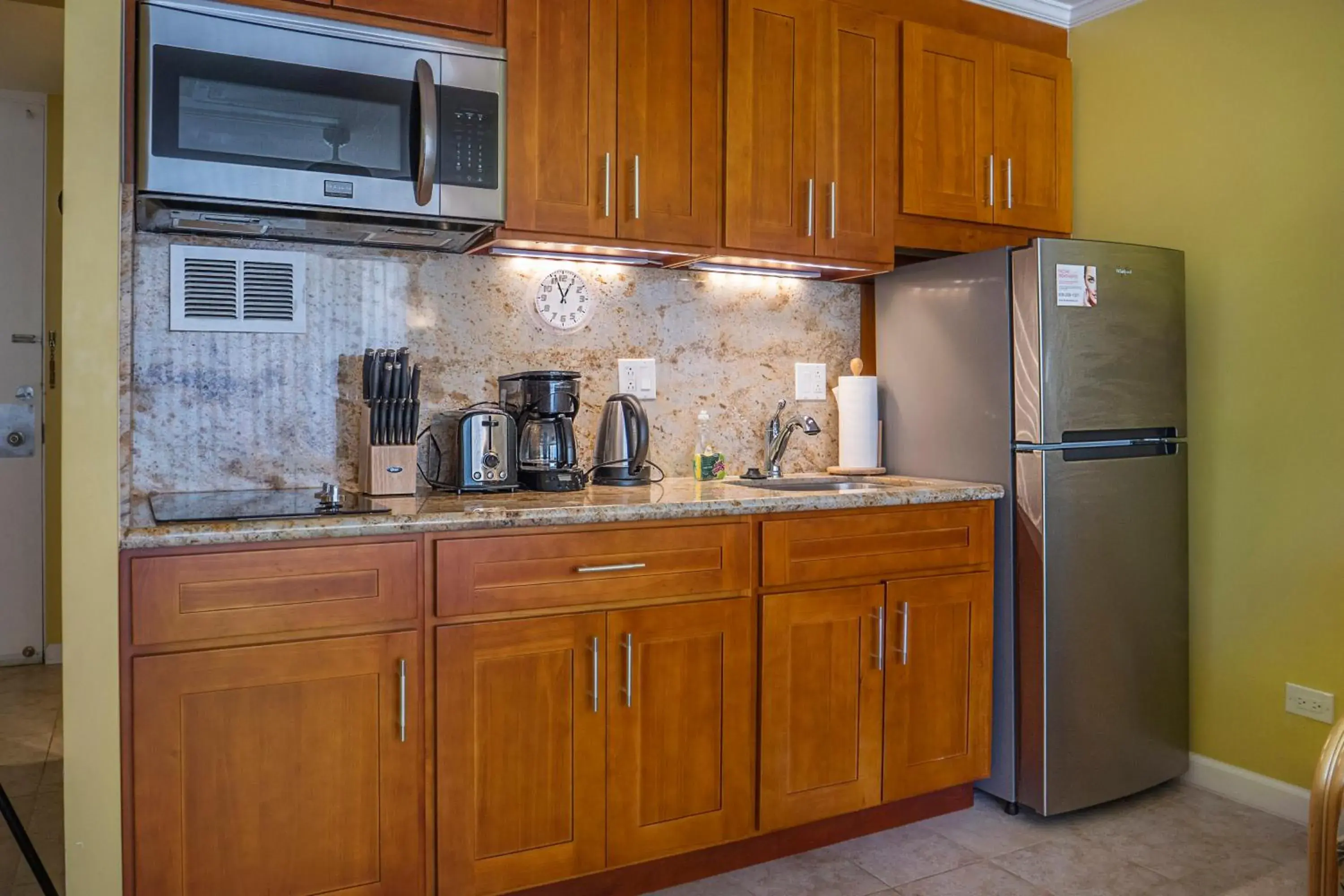 Kitchen/Kitchenette in Tropical Studios at Marine Surf Waikiki - FREE PARKING - BEST LOCATION - FULL KITCHEN - SWIMMING POOL