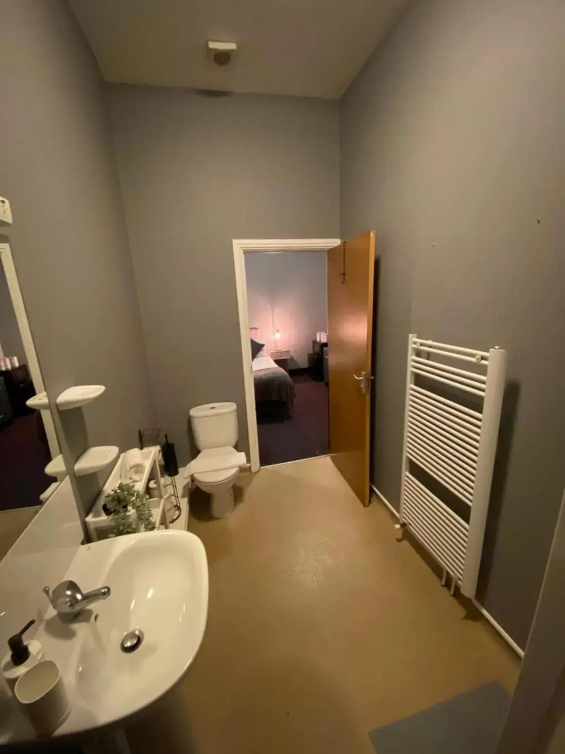 Toilet, Bathroom in Bay view rooms at Mentone Hotel