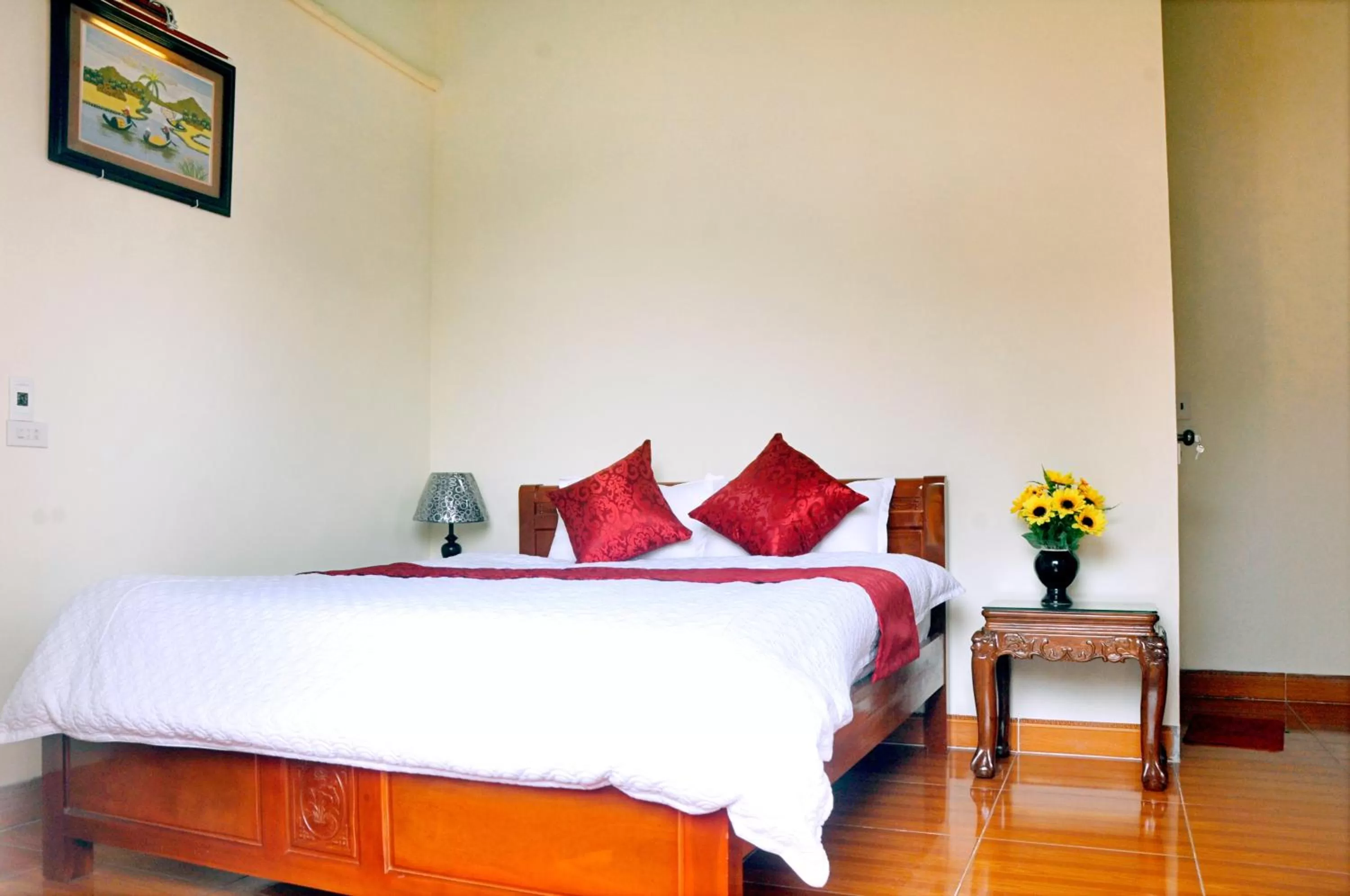 Bed in Tam Coc Family Hotel