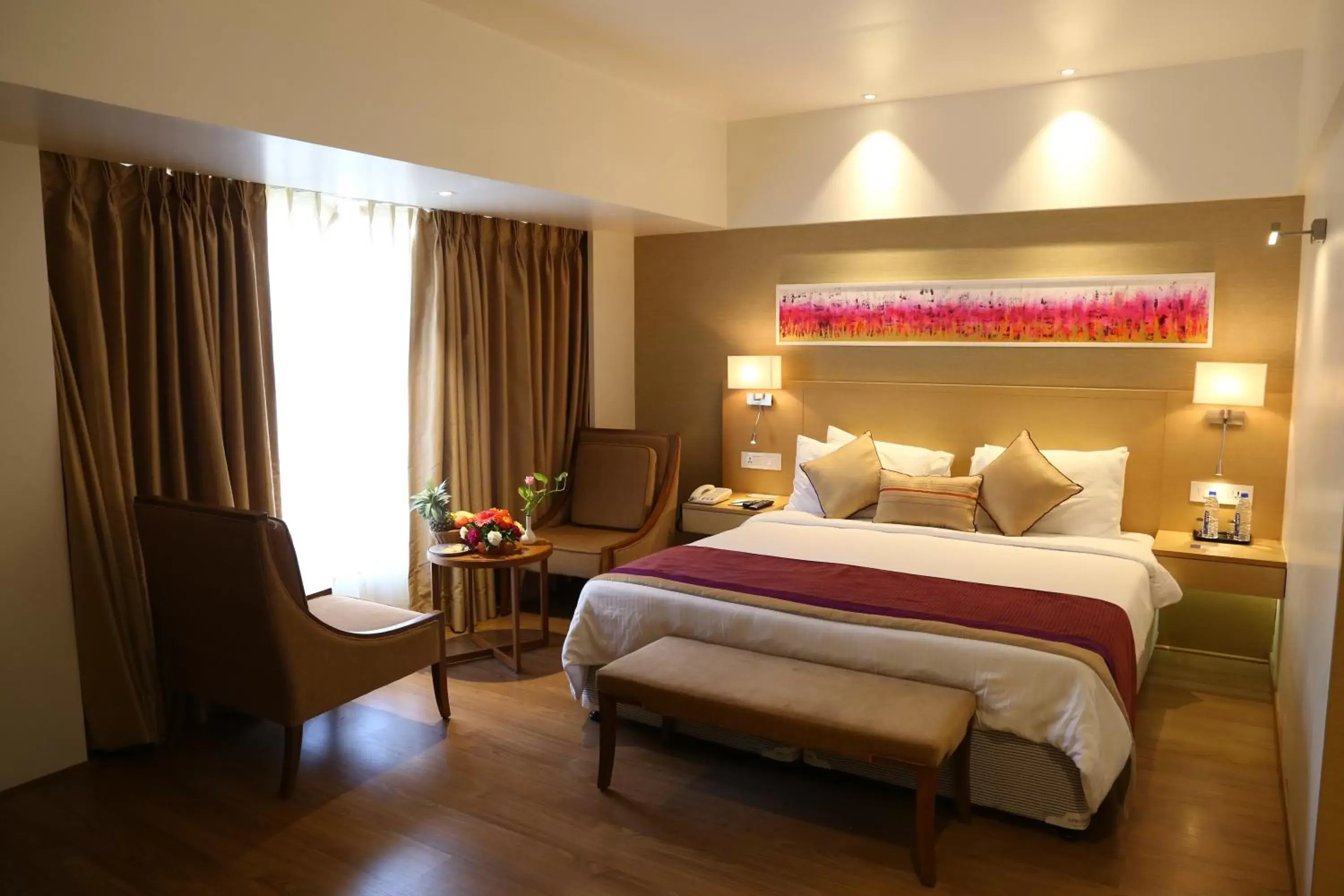 Bedroom, Bed in Sarovar Portico Rivera Ahmedabad