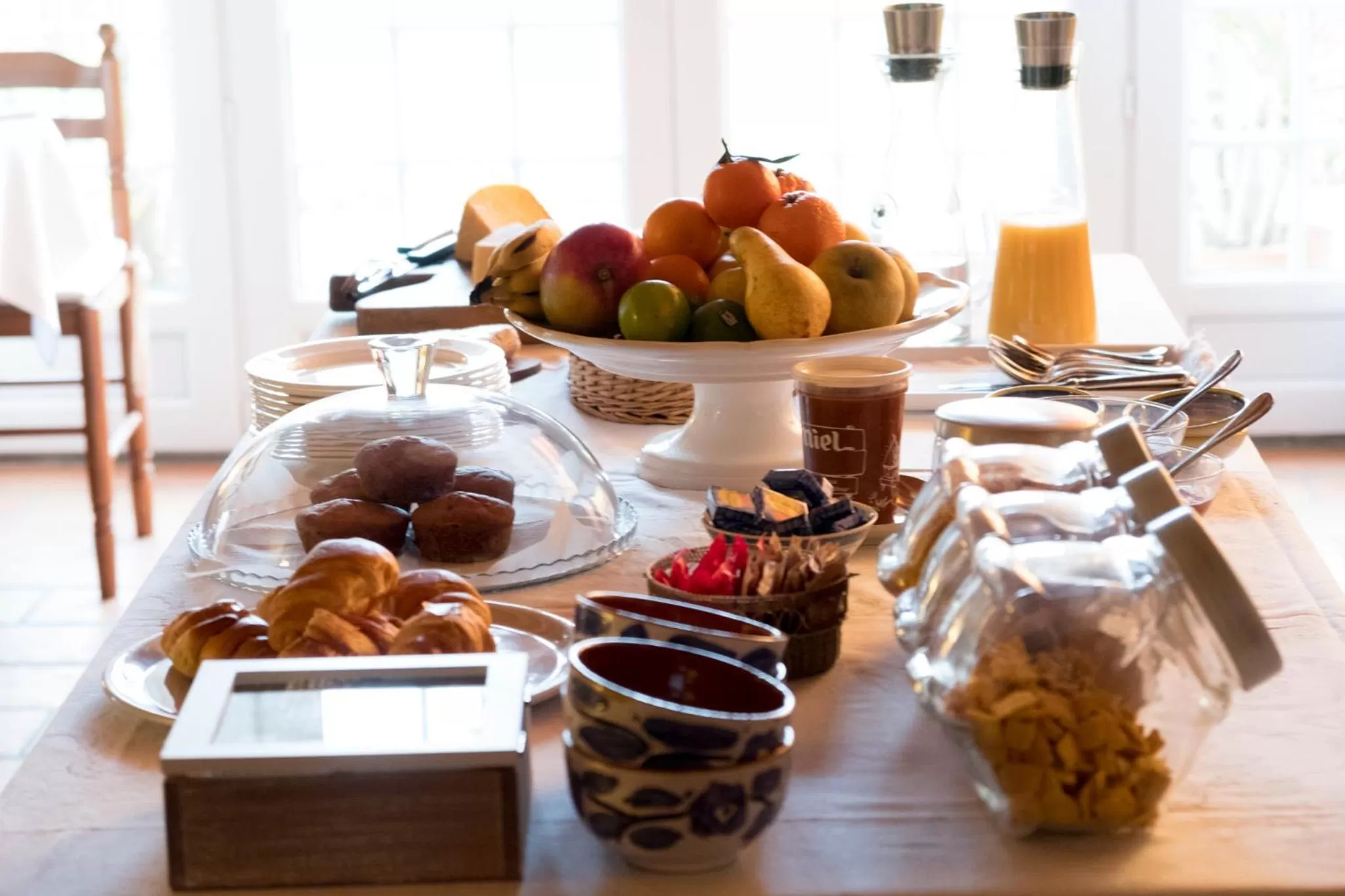 Italian breakfast in La Bribaudonnière