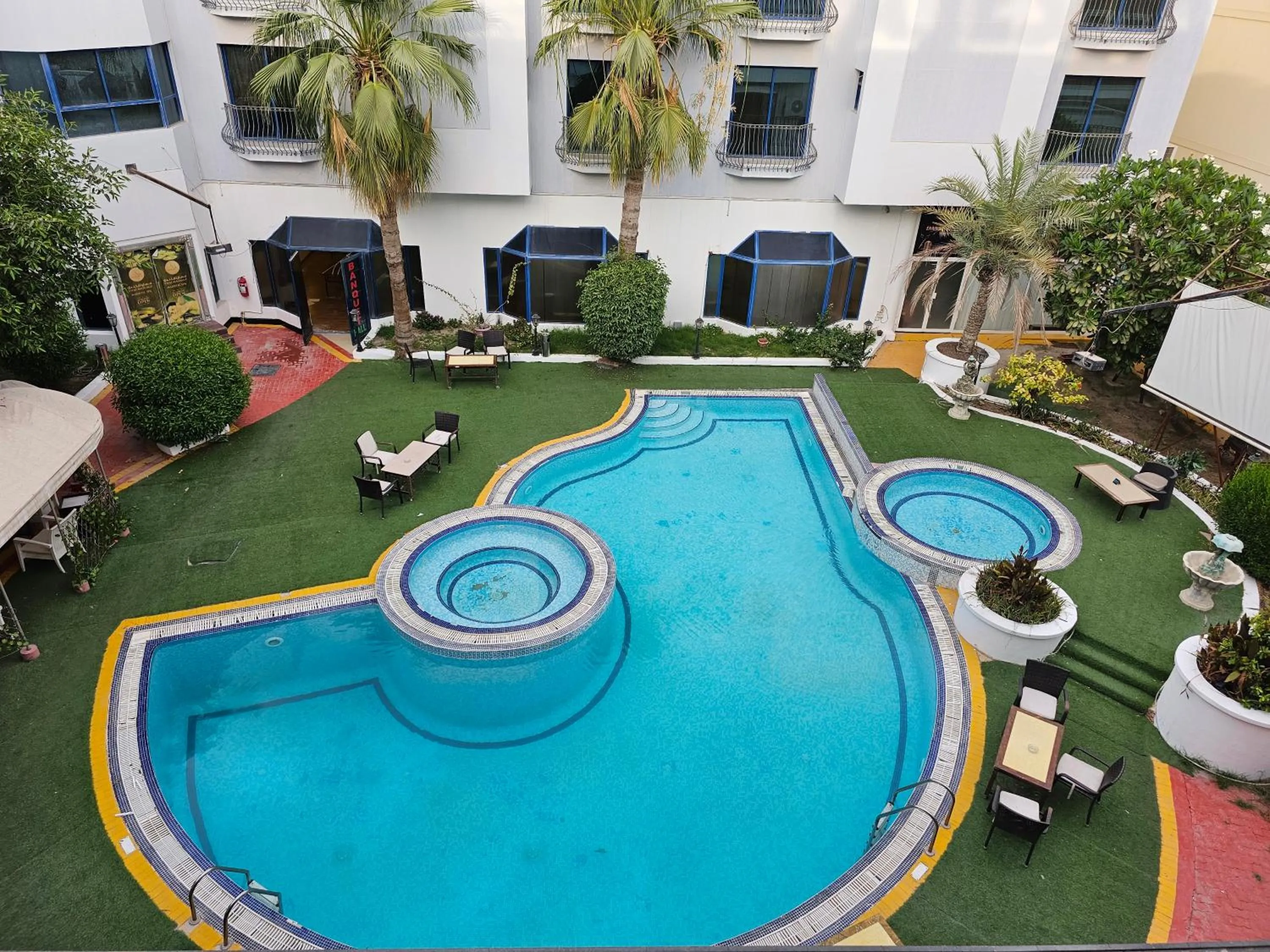 Garden view in Majestic Hotel