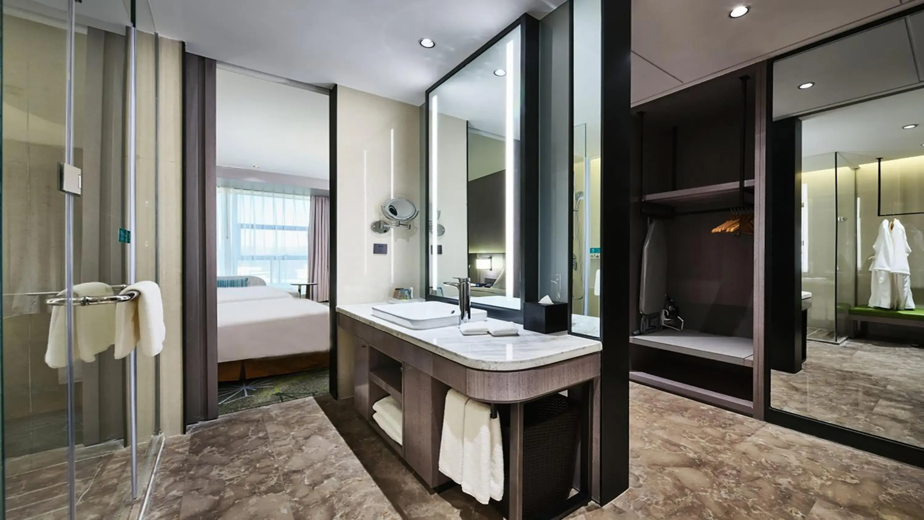 Bathroom, Bed in Holiday Inn Xining Hot-Spring by IHG Bathroom, Bed in Holiday Inn Xining Hot-Spring by IHG
