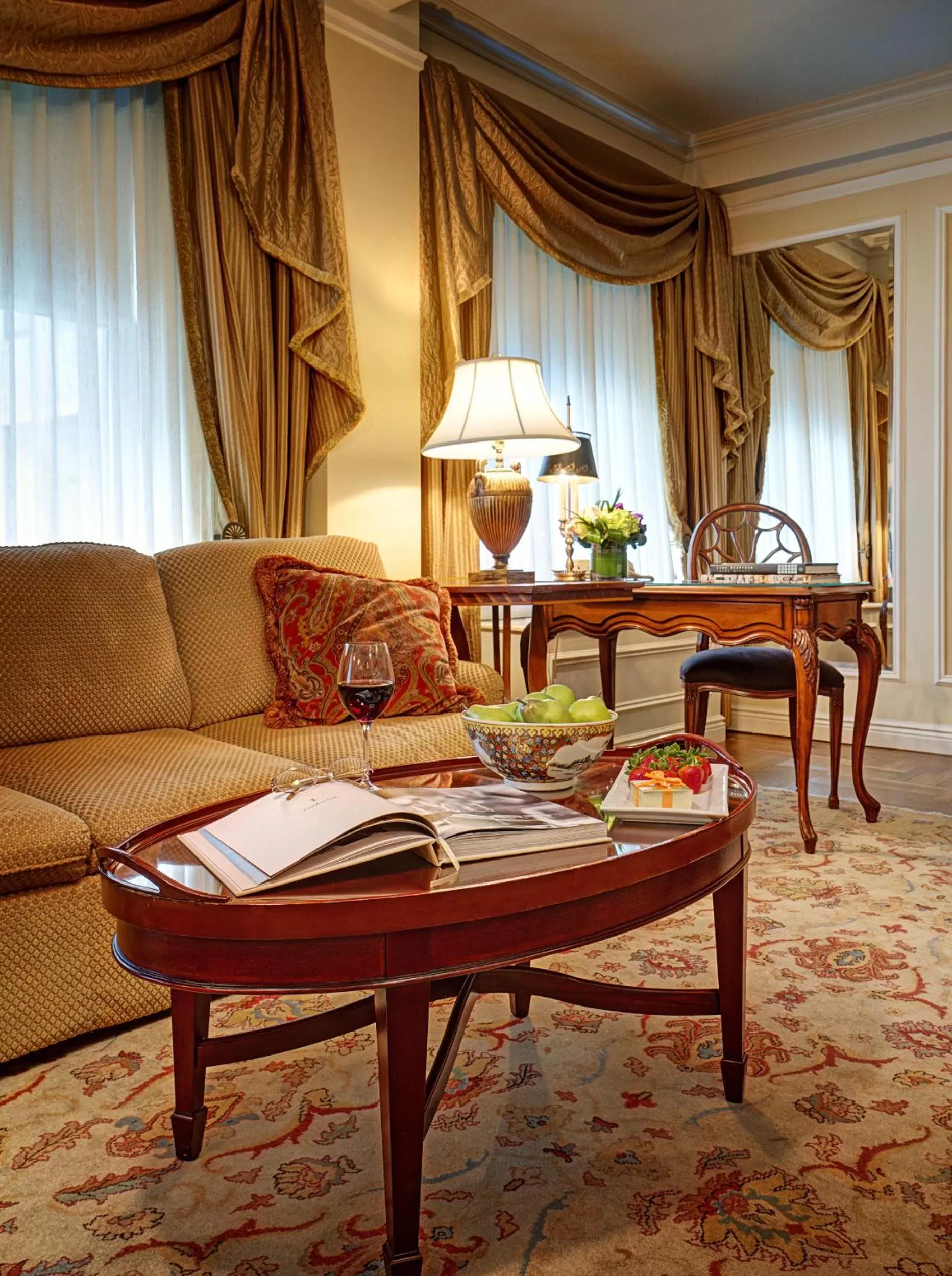 Living room in Hotel Elysee by Library Hotel Collection