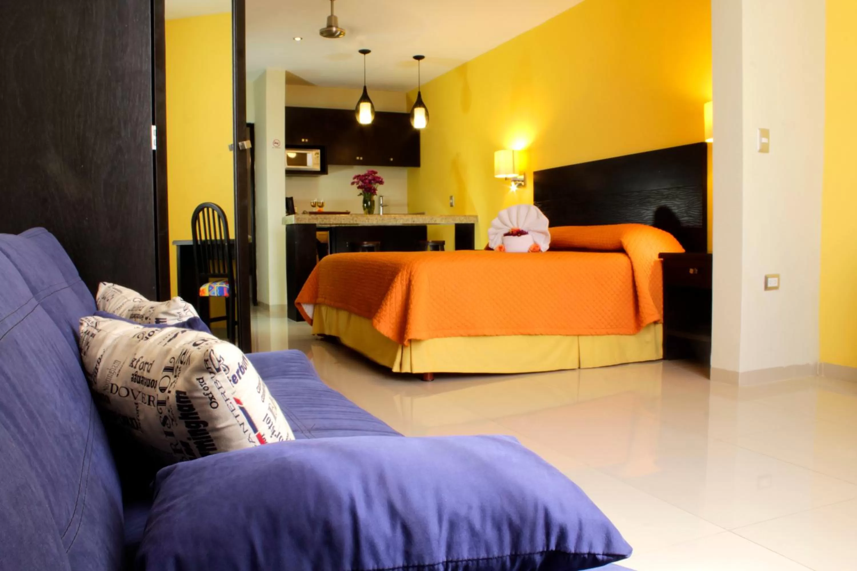 Bed in Hotel Nautilus