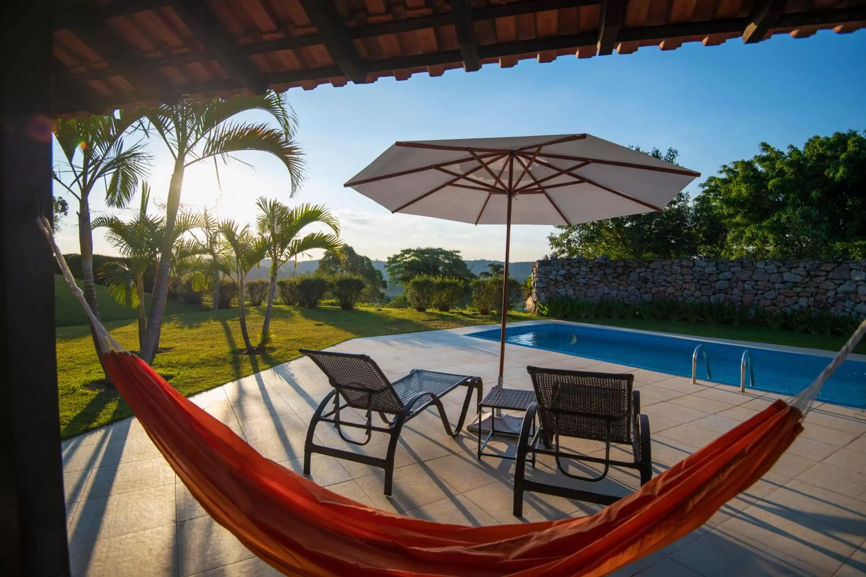 Patio, Swimming Pool in Hotel Villa Rossa