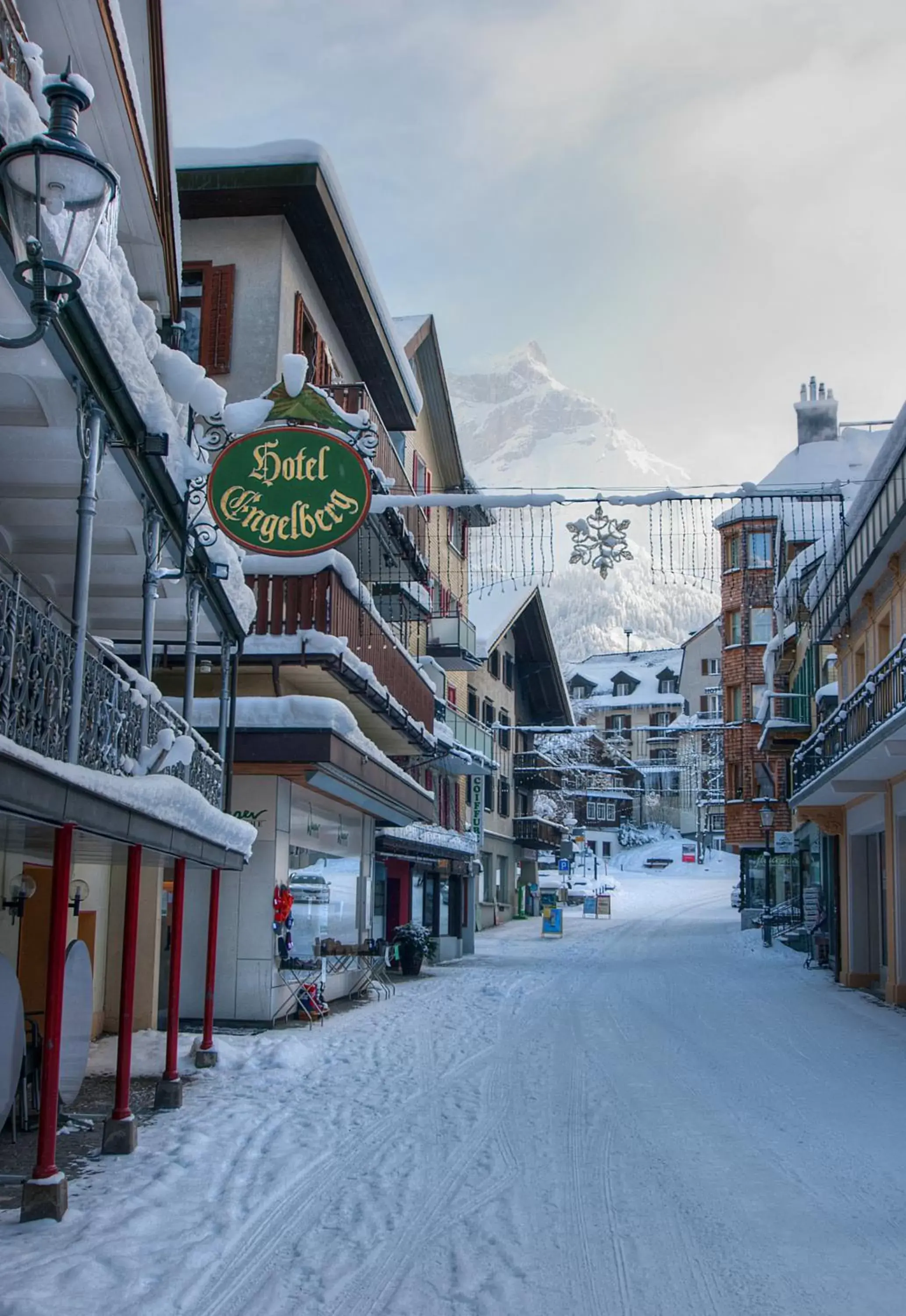 Property building, Winter in Hotel Engelberg "das Trail Hotel"