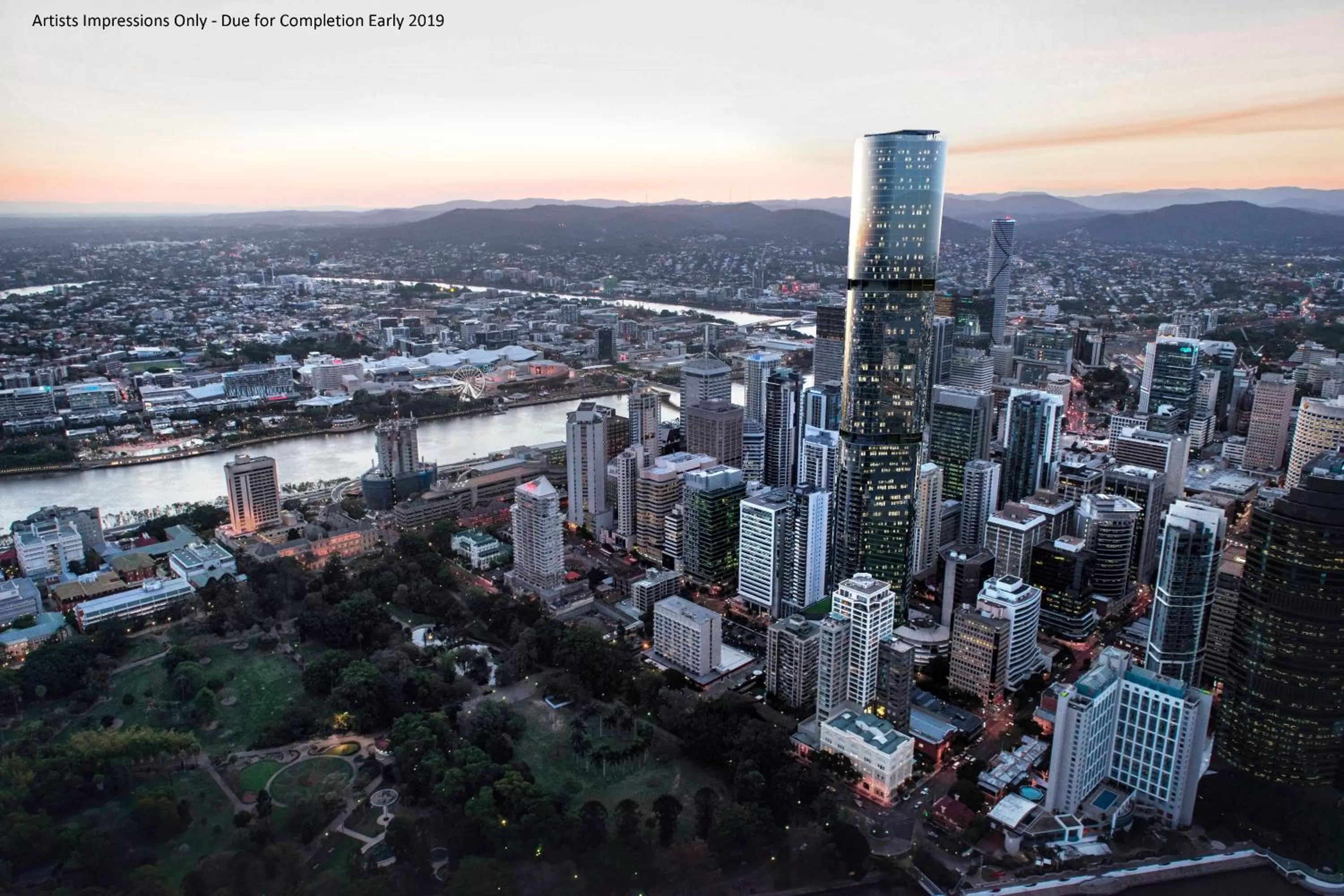 Bird's eye view in Brisbane Skytower by CLLIX