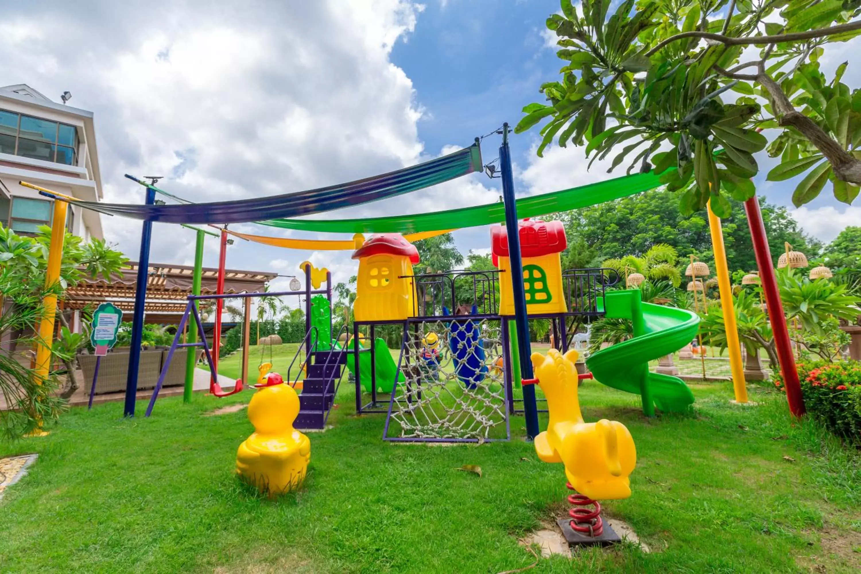 Children play ground, Children's Play Area in Phanomrungpuri Hotel Buriram