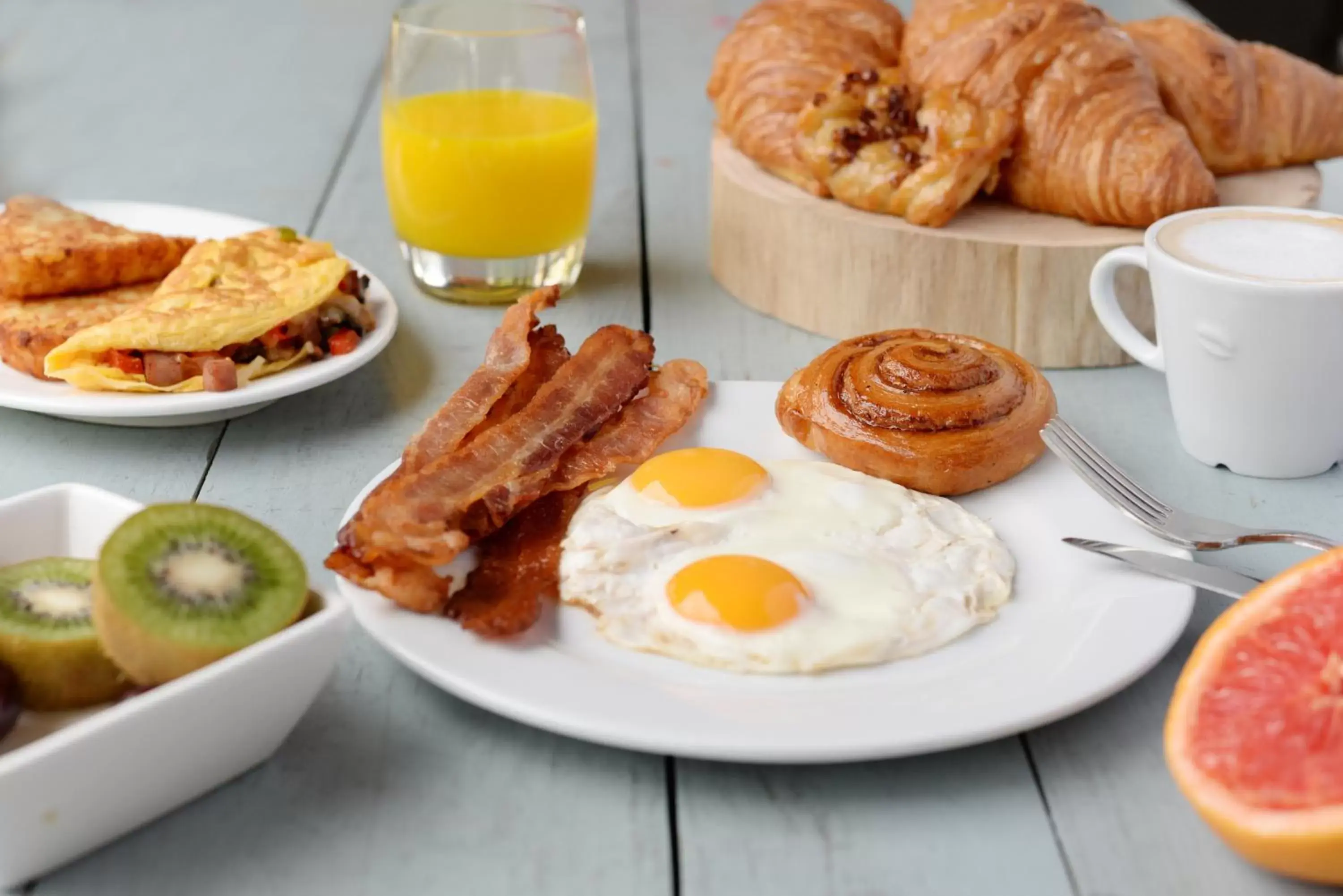 American breakfast, Breakfast in Curacao Avila Beach Hotel