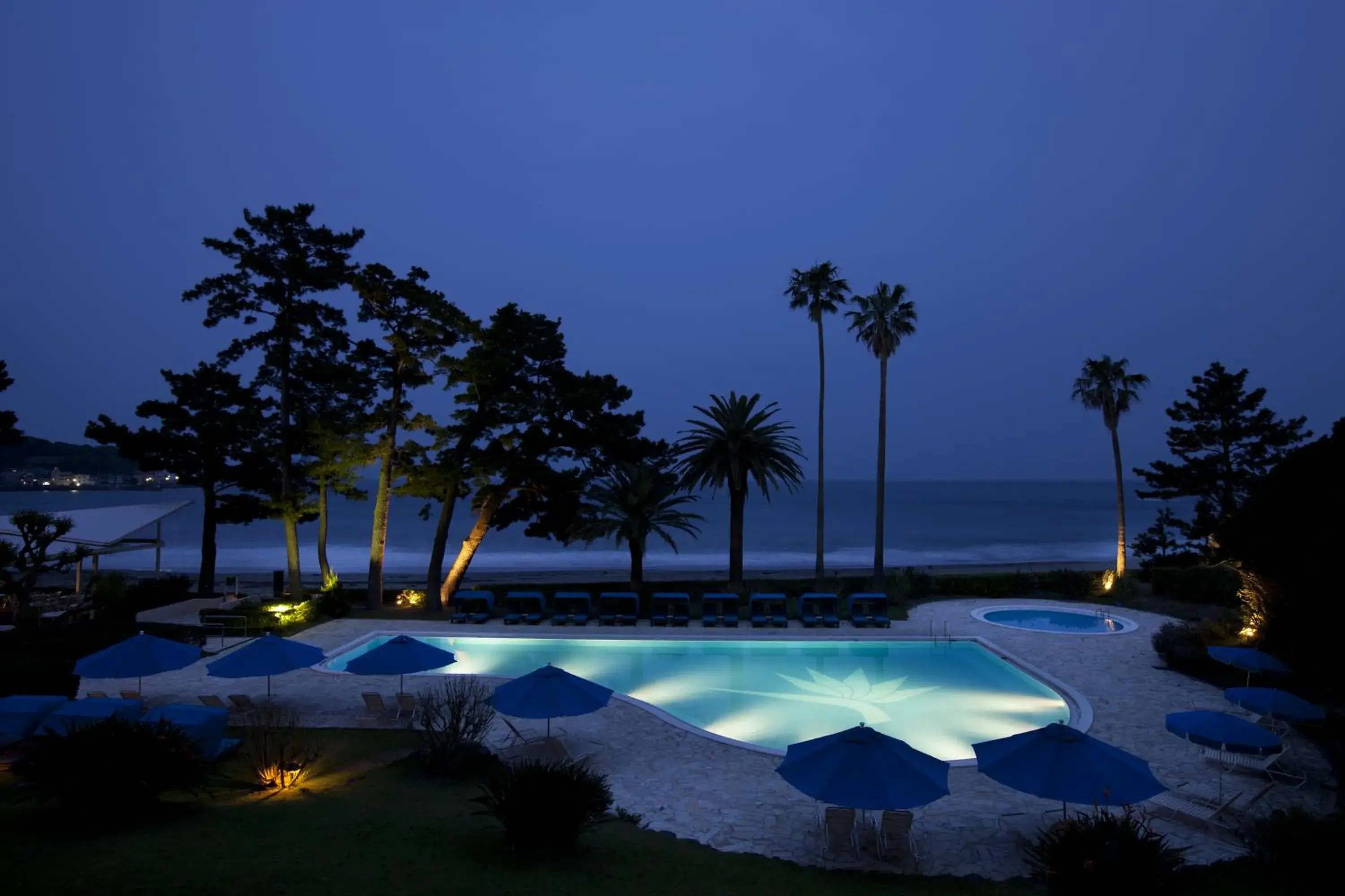 Night, Swimming Pool in Izu-Imaihama Tokyu Hotel