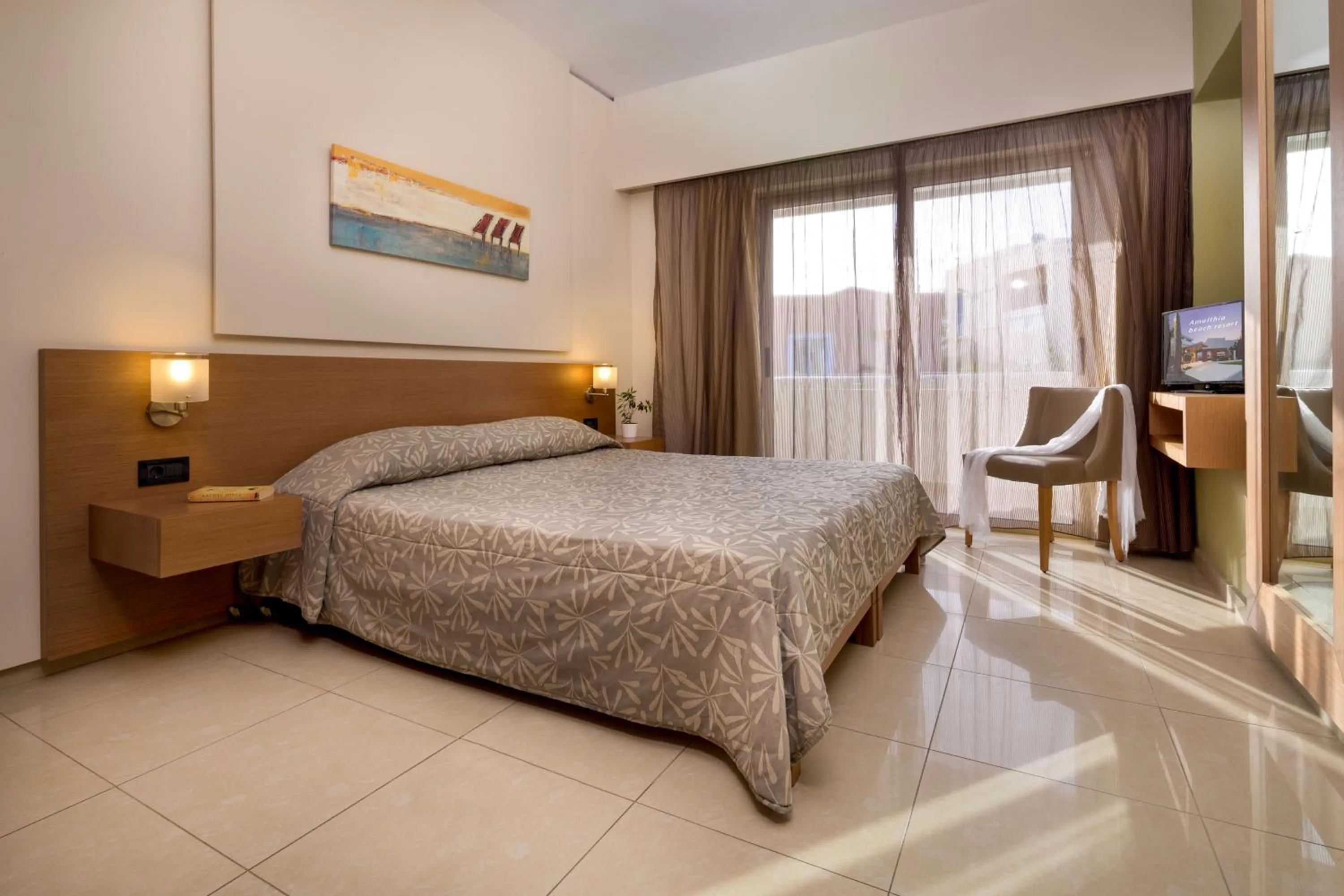 Bed in Atlantica Amalthia Beach Hotel - Adults Only