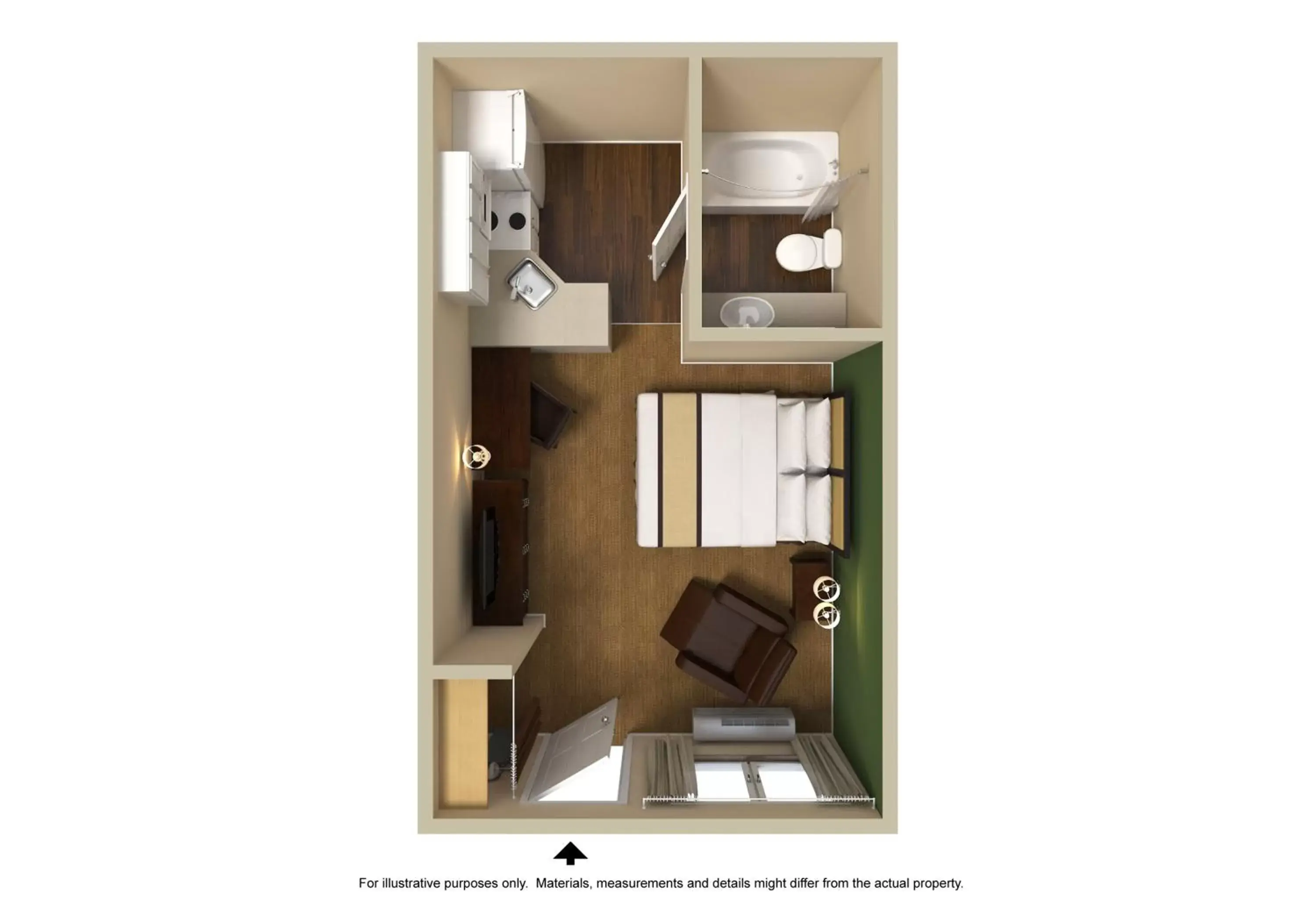 Floor Plan in Motel 6 Columbus, GA Columbus Airport