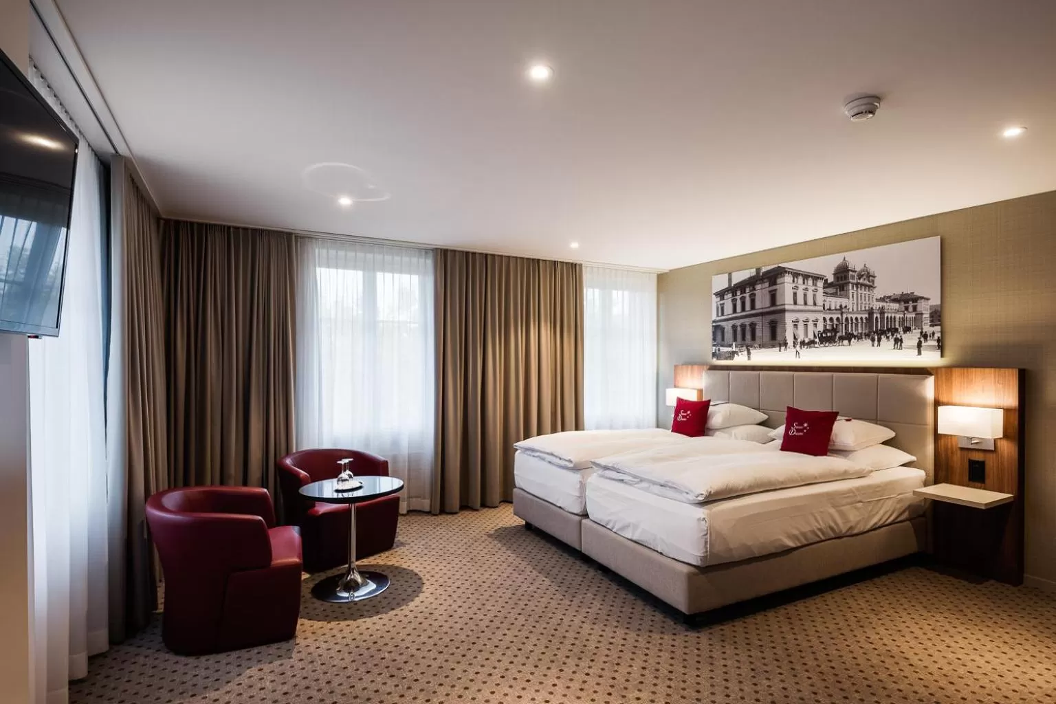 Photo of the whole room, Bed in Hotel Wartmann am Bahnhof