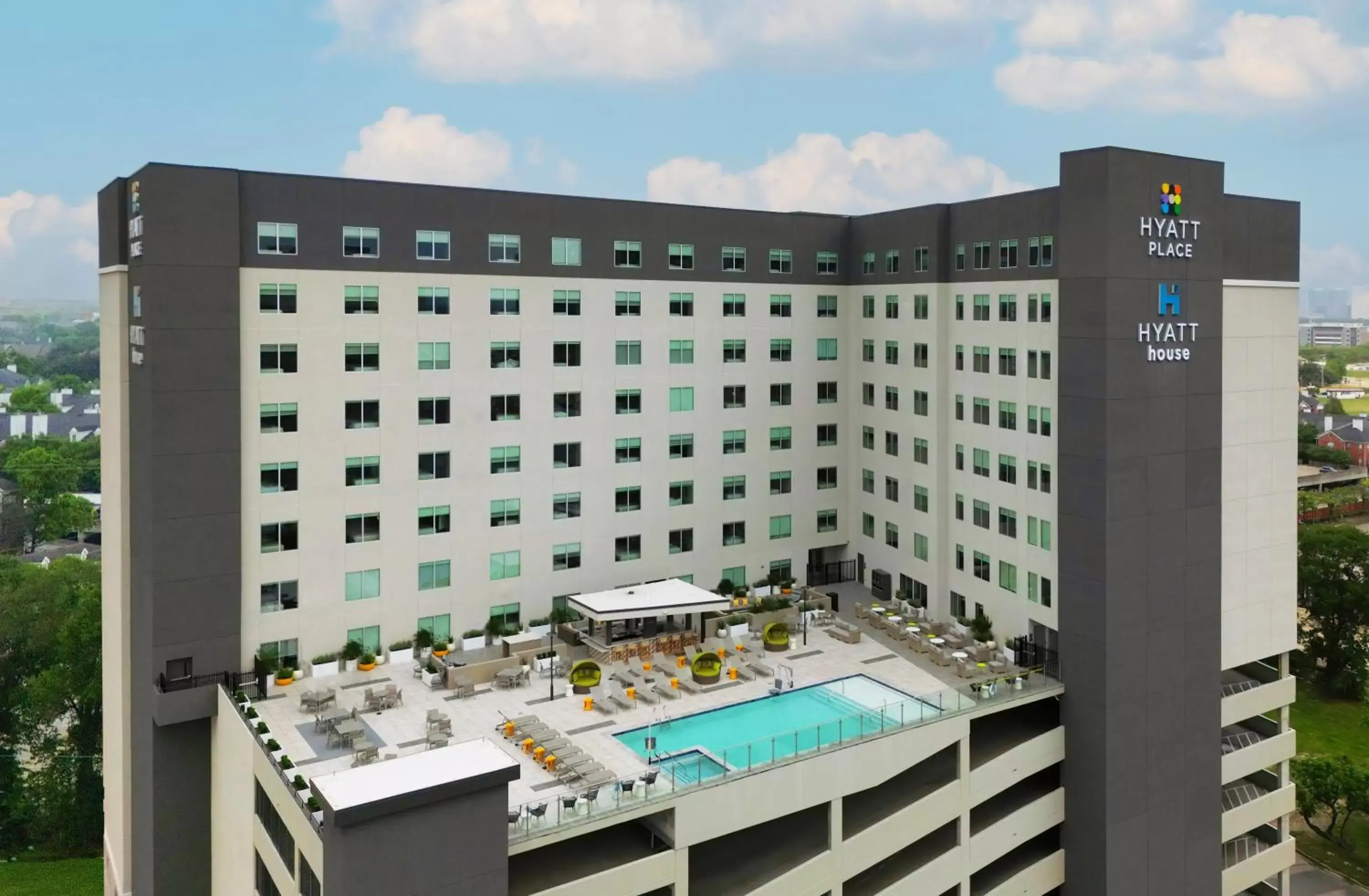 Pool View in Hyatt House Houston Medical Center