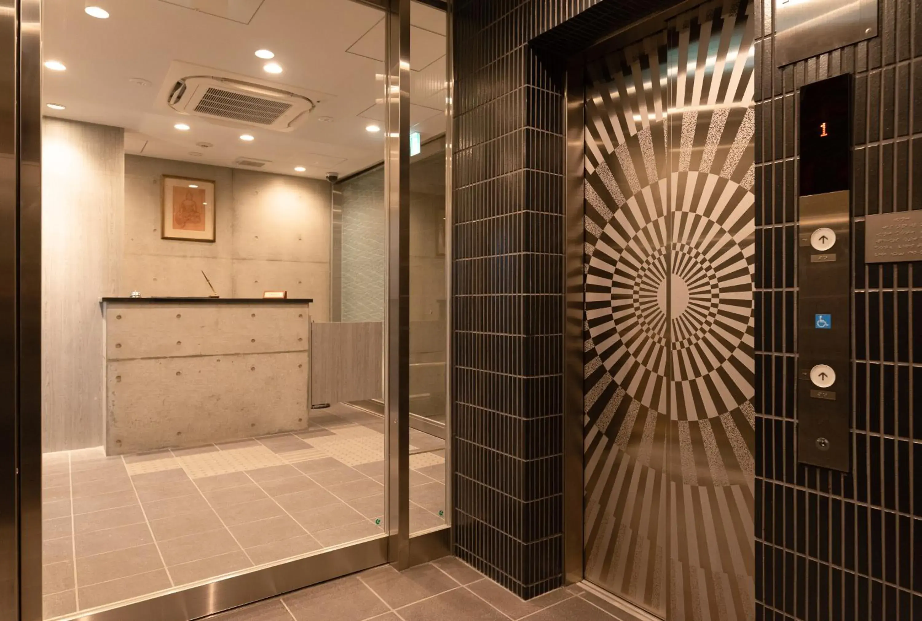 Lobby or reception, Bathroom in Zen Kyoto Apartment Hotel