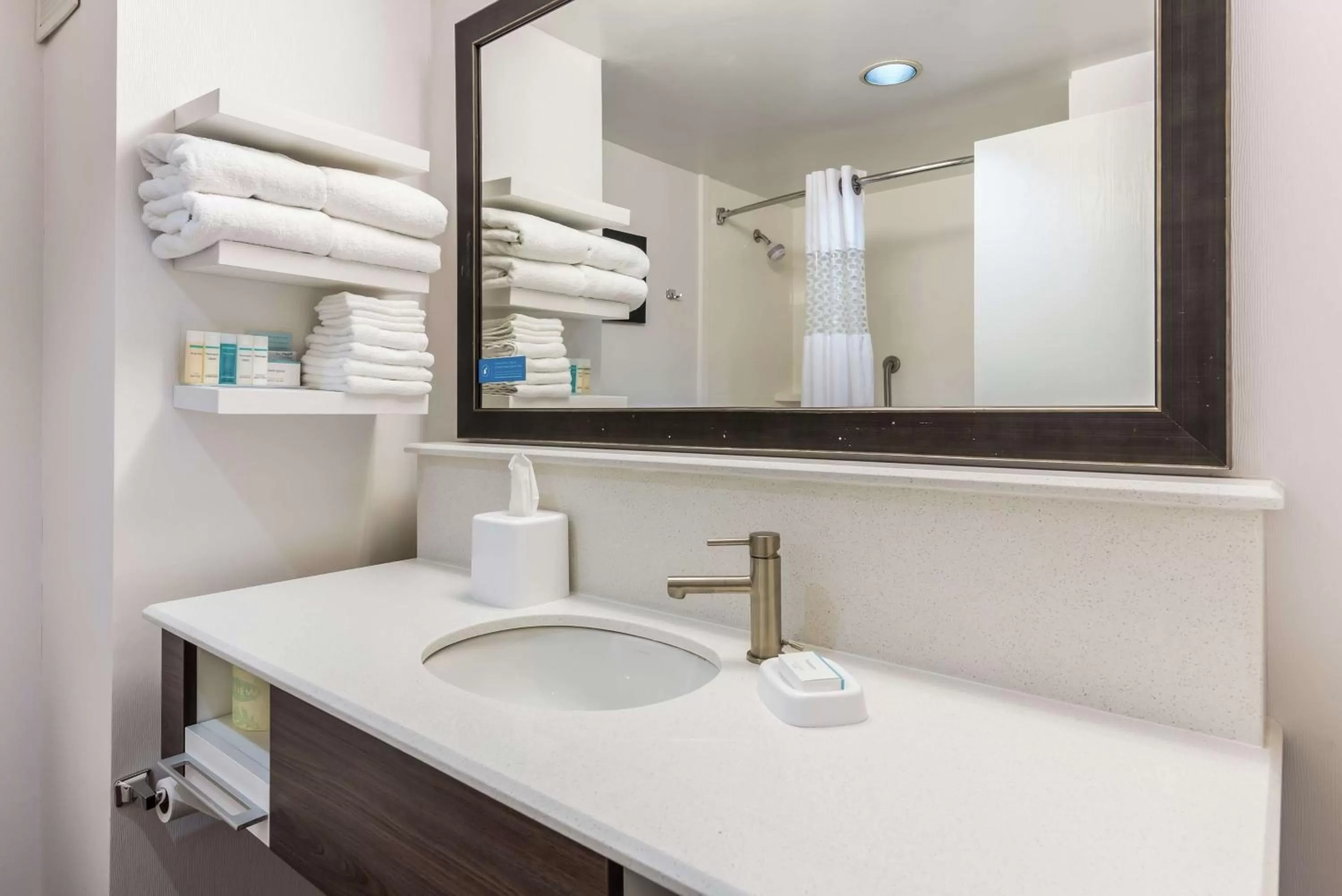 Bathroom in Hampton Inn Columbus I-70E/Hamilton Road