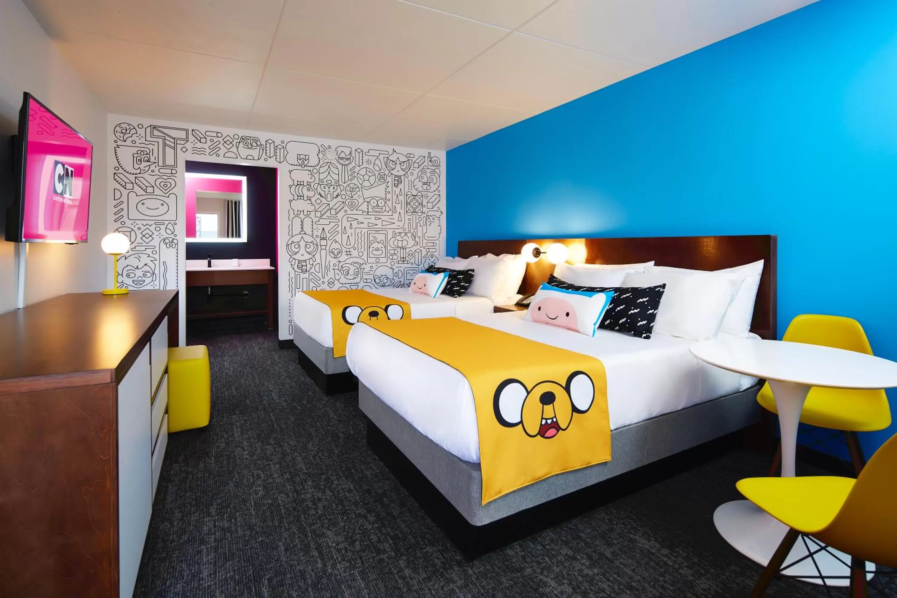Bed in Cartoon Network Hotel