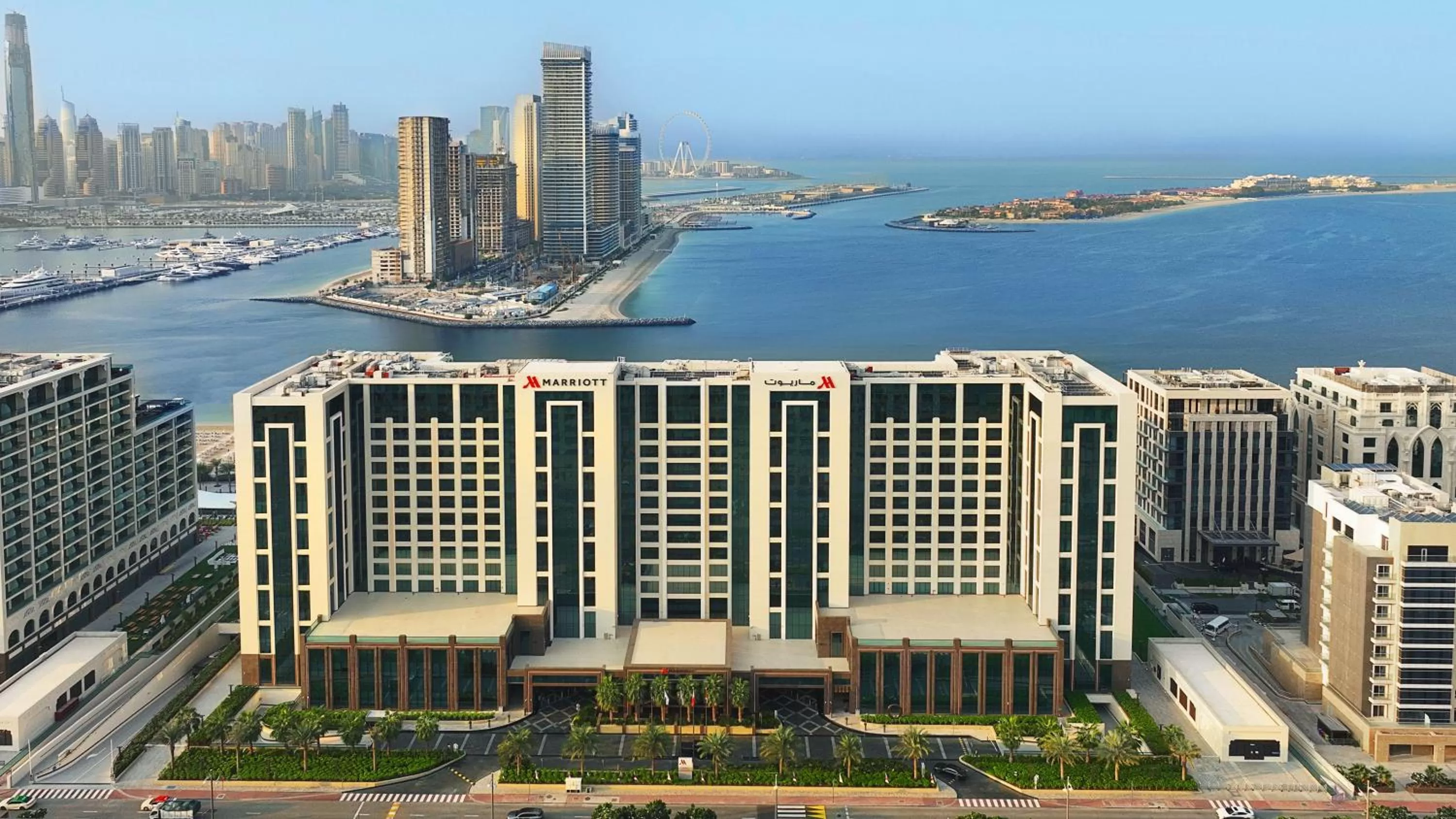 Property building in Marriott Resort Palm Jumeirah, Dubai