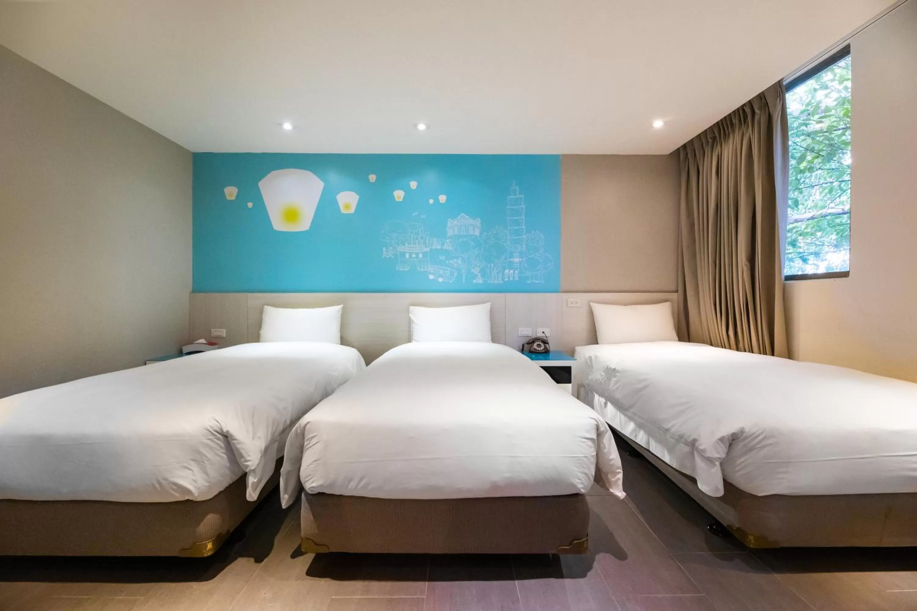 Bed in Wholesome Hotel