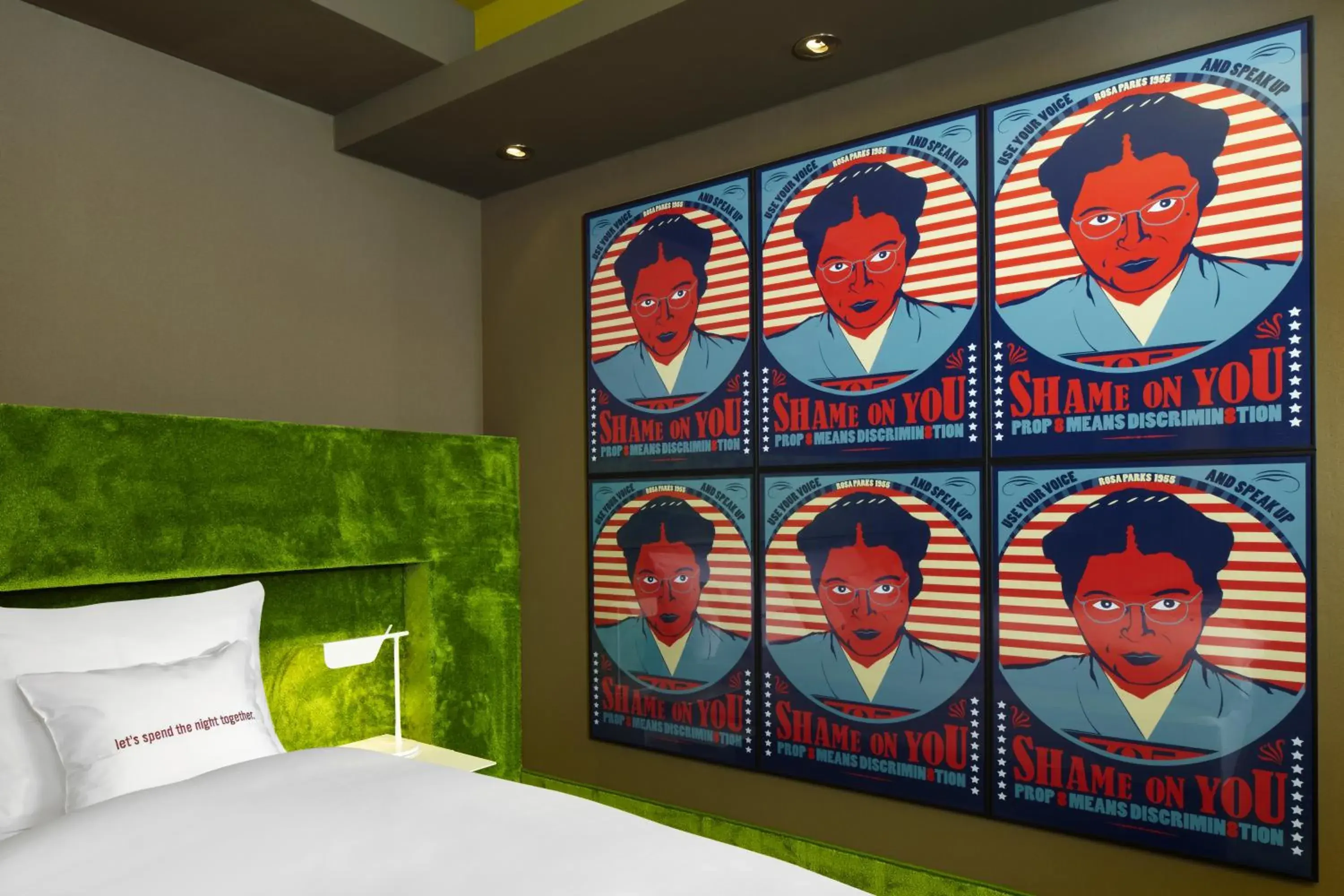 Bed in 25hours Hotel The Goldman Bed in 25hours Hotel The Goldman