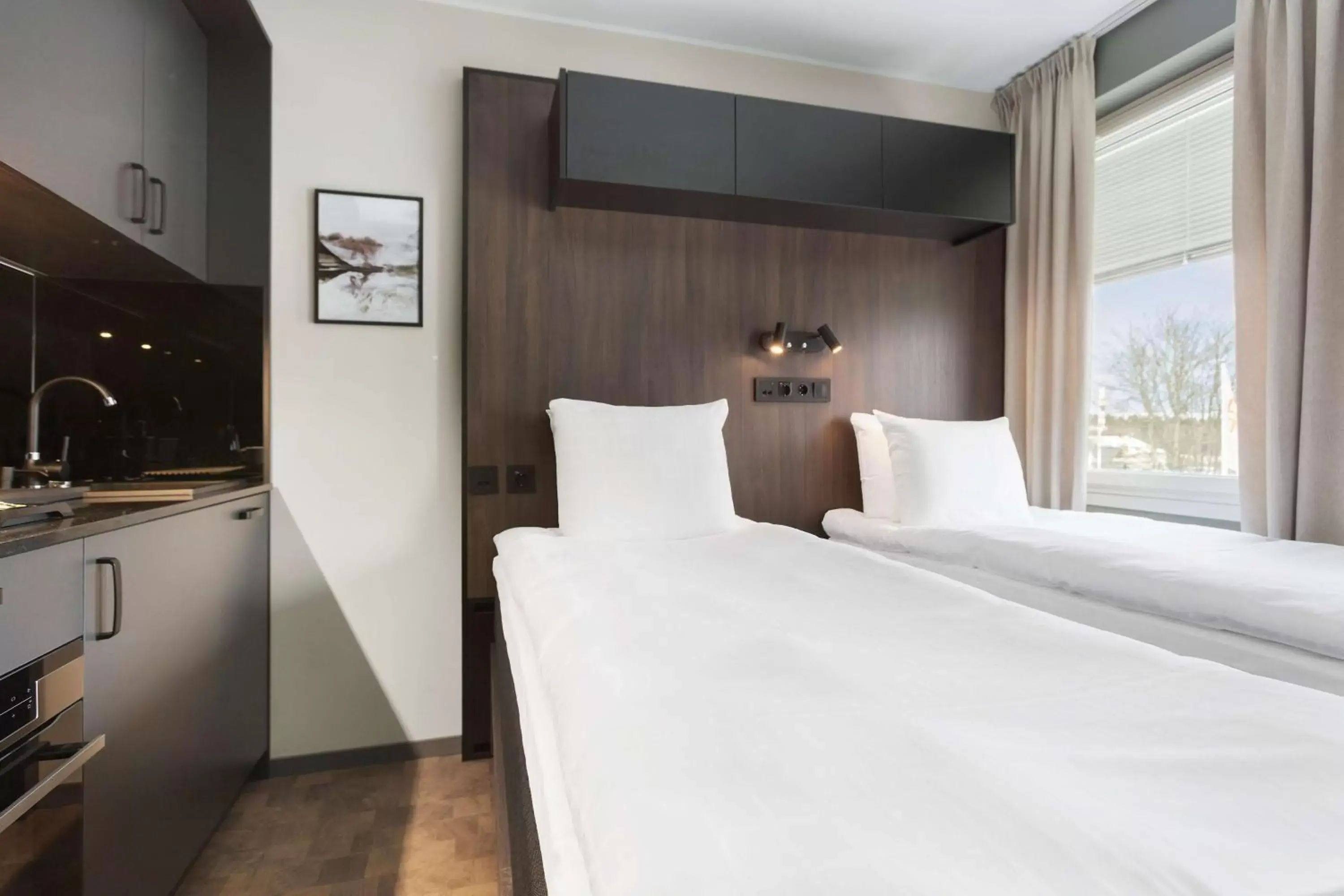 Bedroom, Bed in Sure Hotel Studio by Best Western Bromma