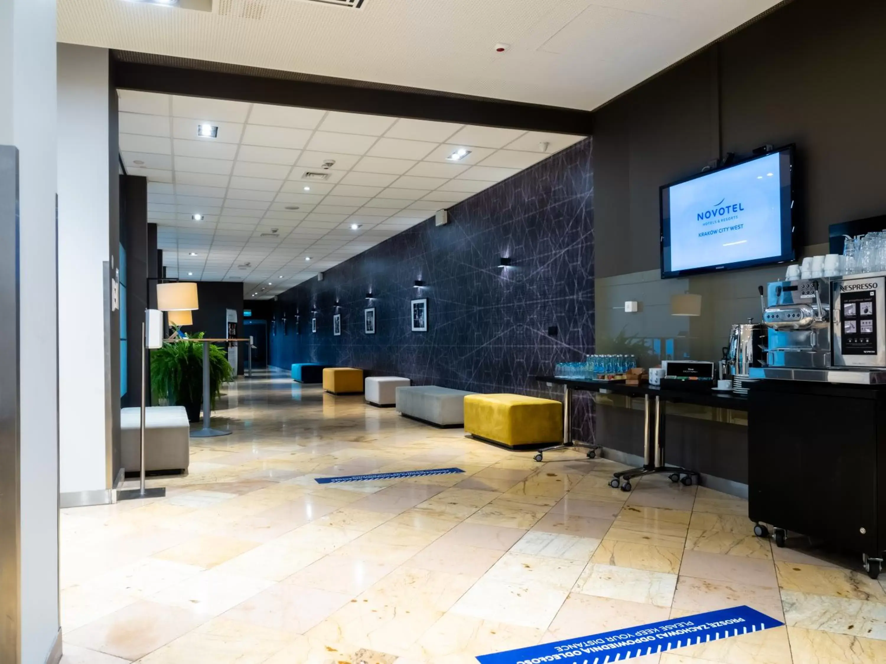 Lobby or reception in Novotel Kraków City West