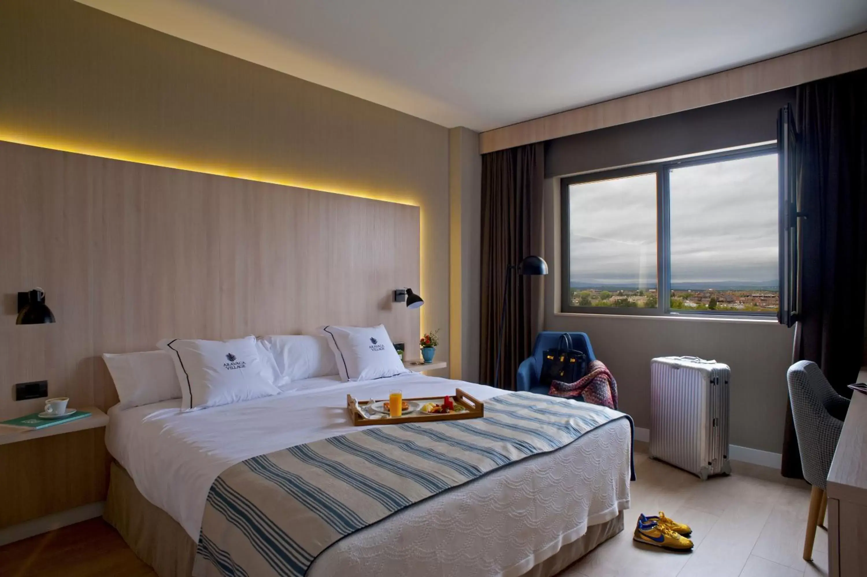 Bedroom, Bed in Aravaca Village Hotel