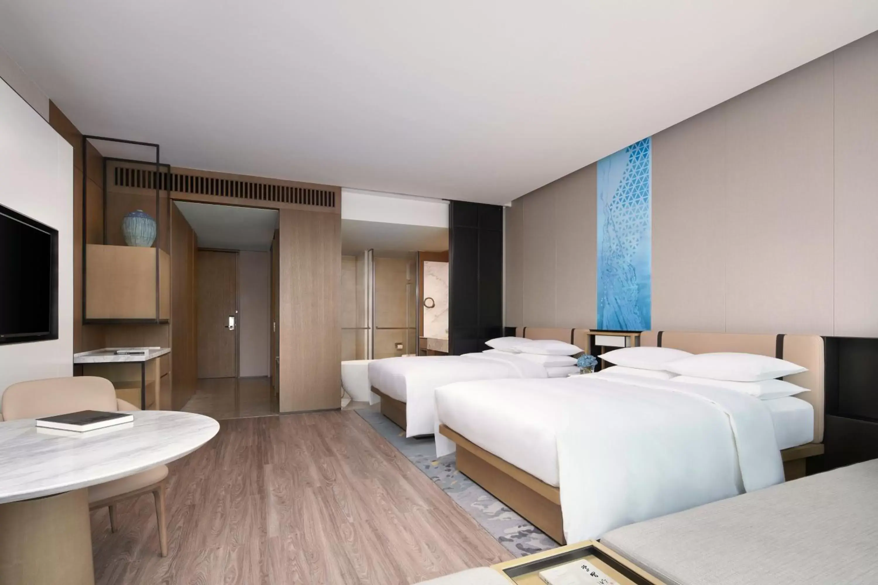 Bedroom, Bed in Jinhua Marriott Hotel