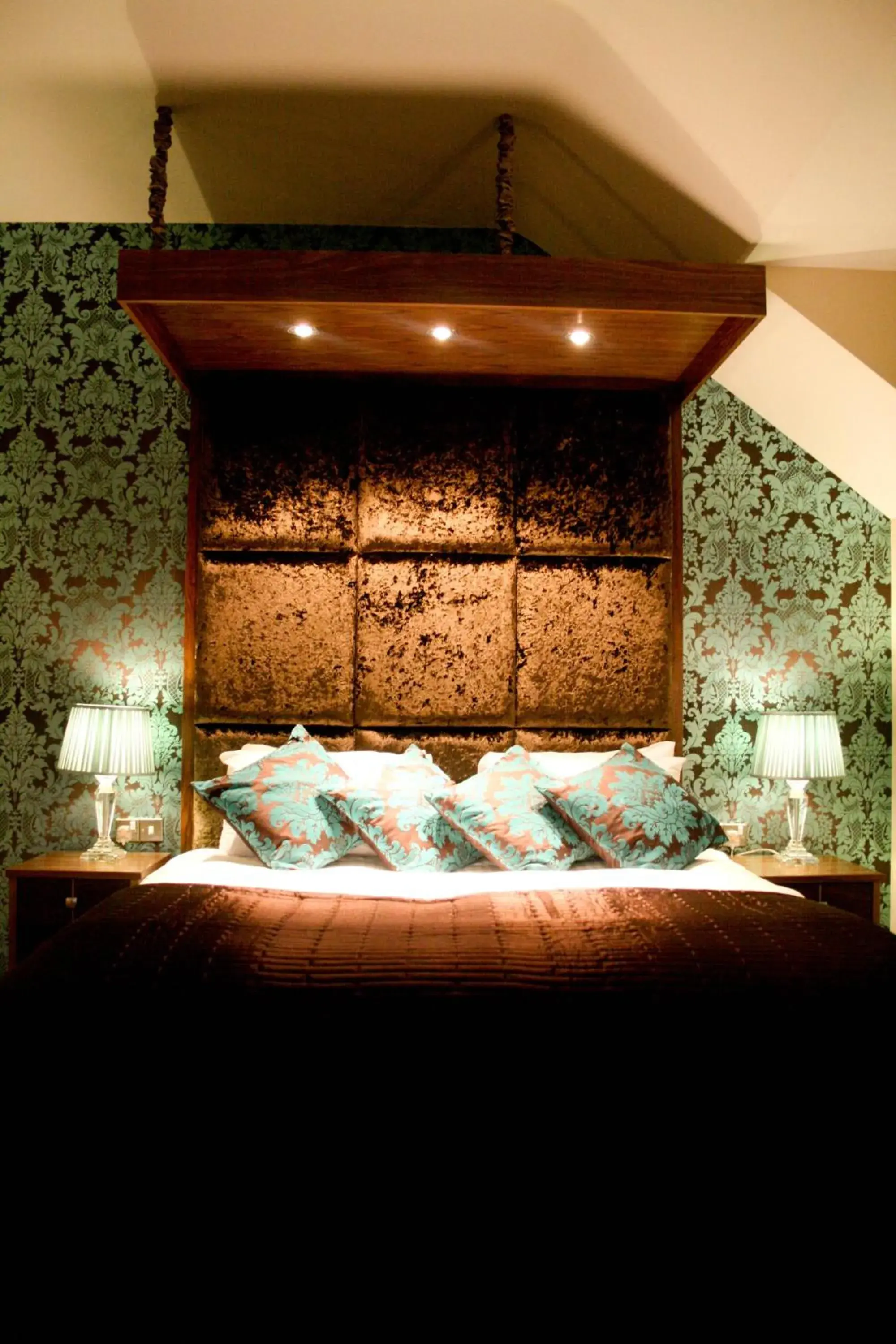 Decorative detail, Bed in The Old Barn Inn