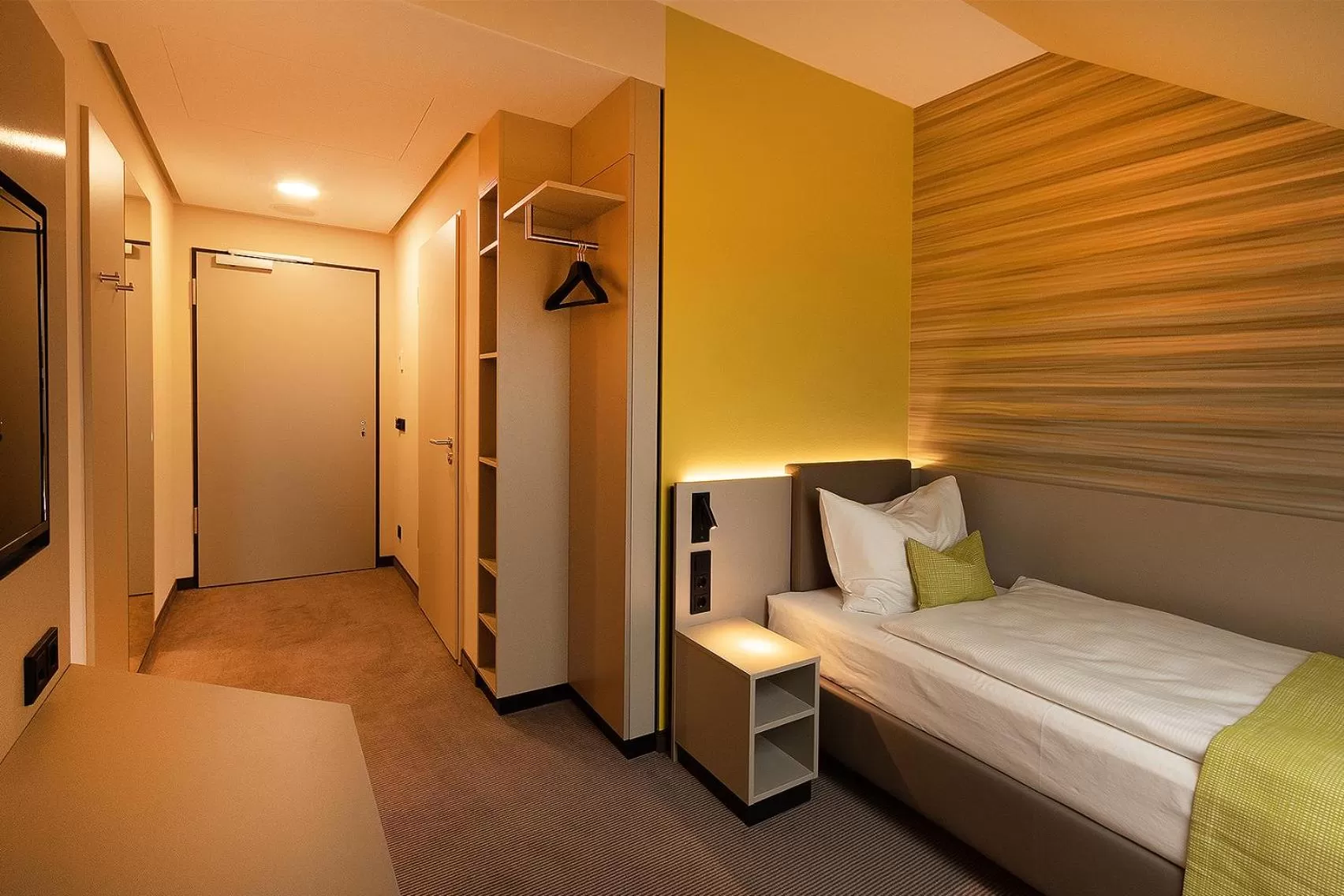 Bed in th Hotel Leipzig Messe