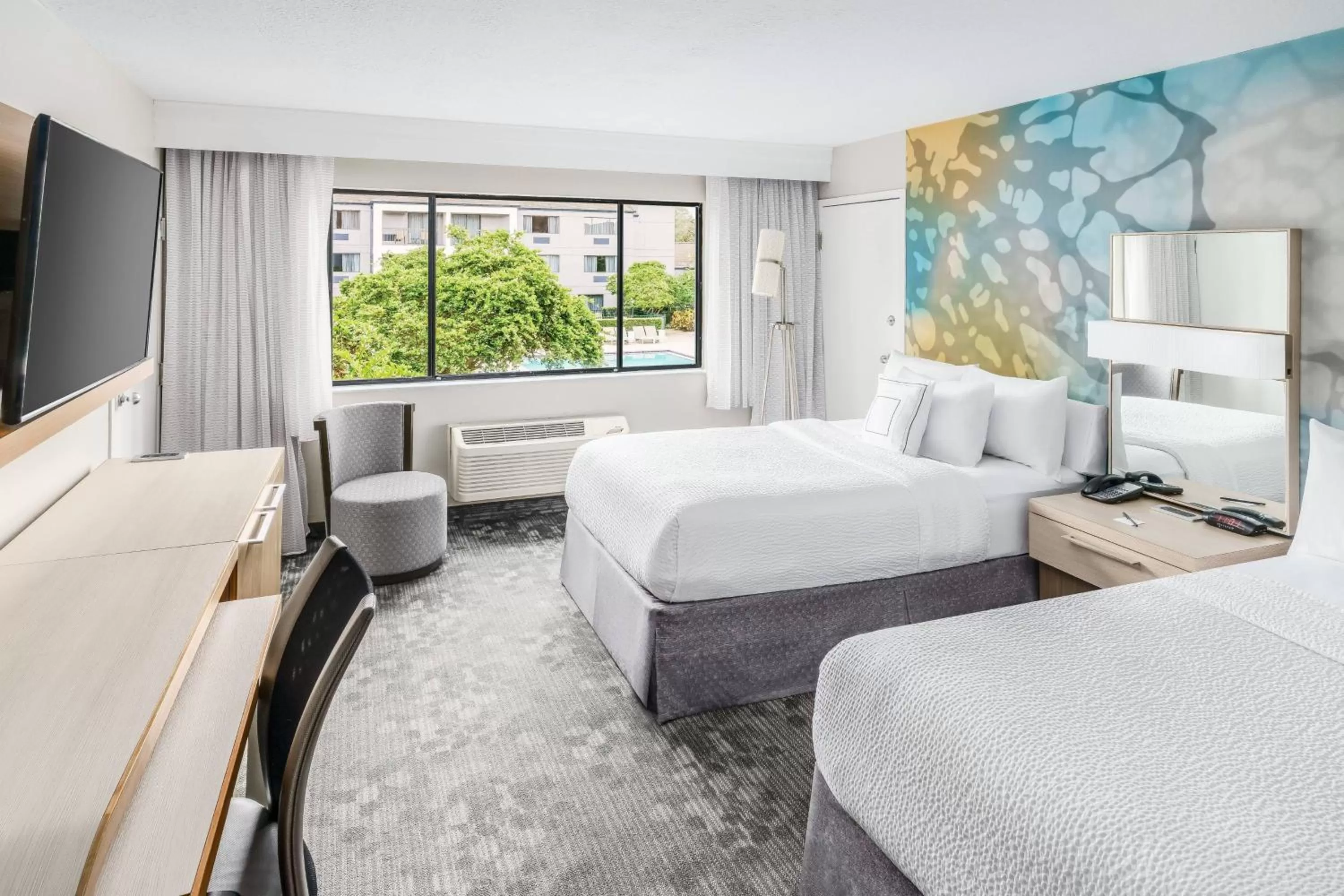 Standard Room with Two Queen Beds in Courtyard by Marriott Orlando Lake Buena Vista at Vista Centre