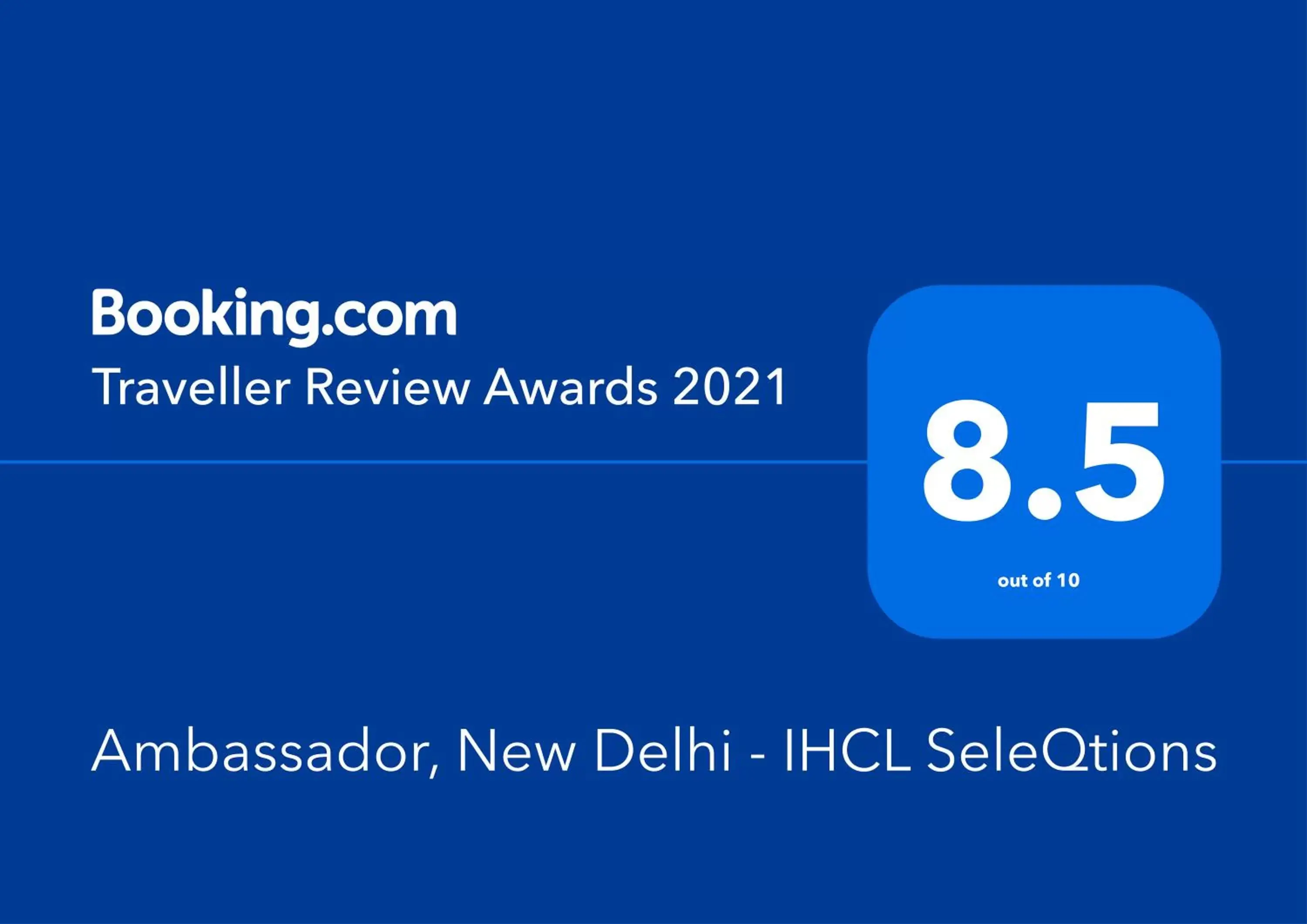 Certificate/Award, Logo/Certificate/Sign/Award in Ambassador, New Delhi - IHCL SeleQtions